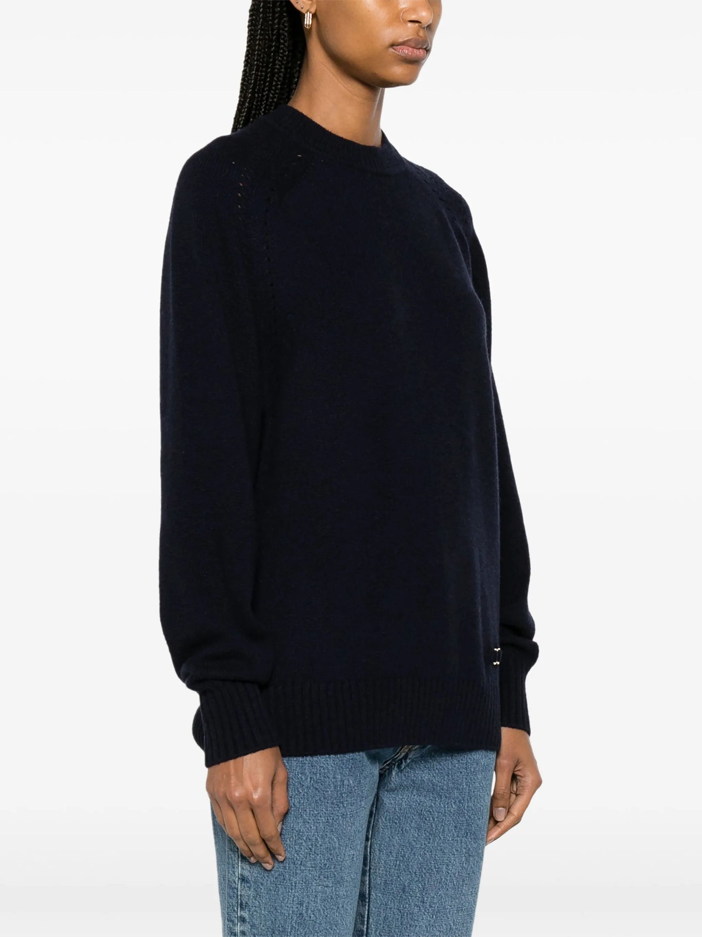 Marcie-plaque cashmere blend jumper