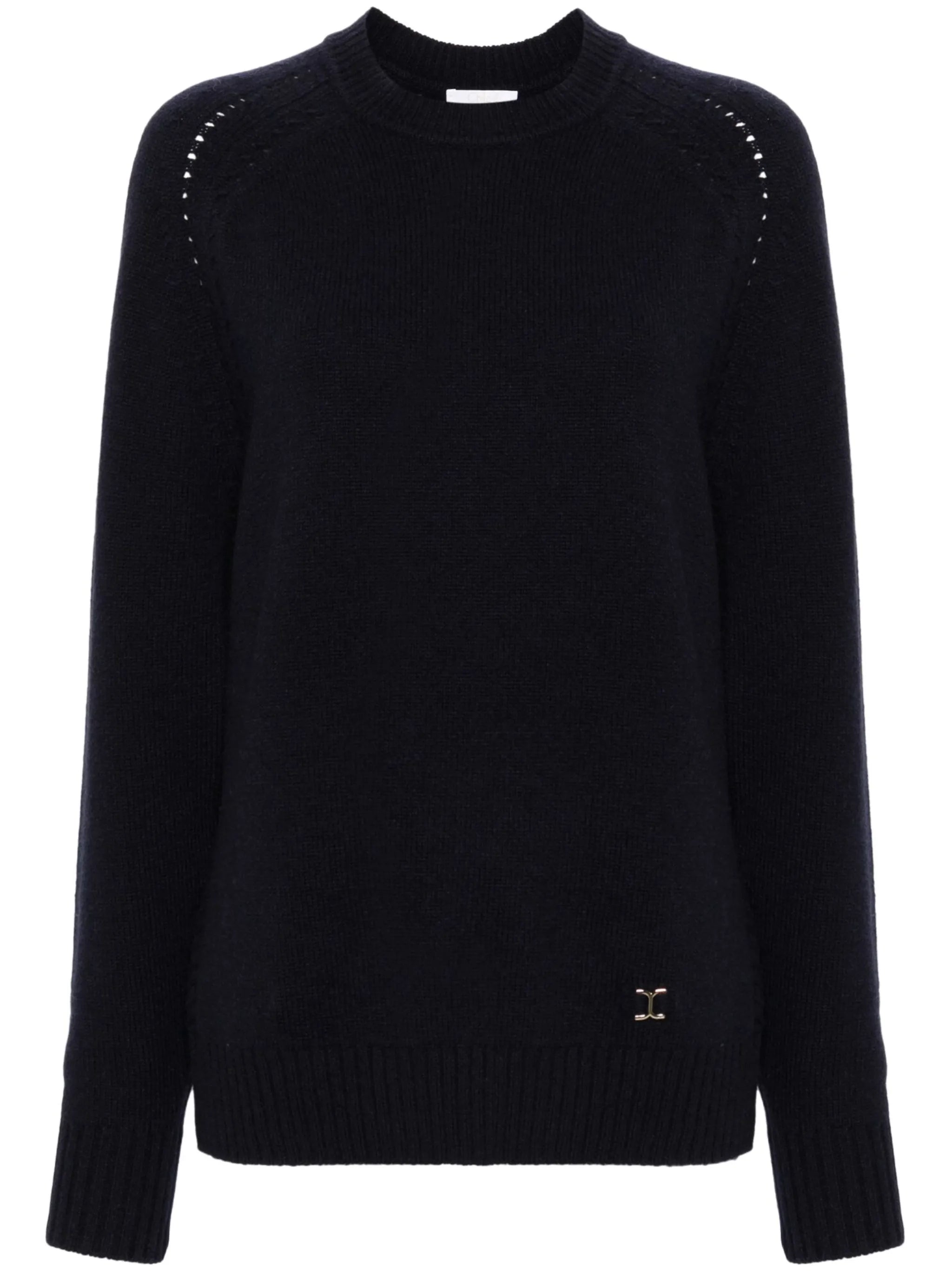 Marcie-plaque cashmere blend jumper