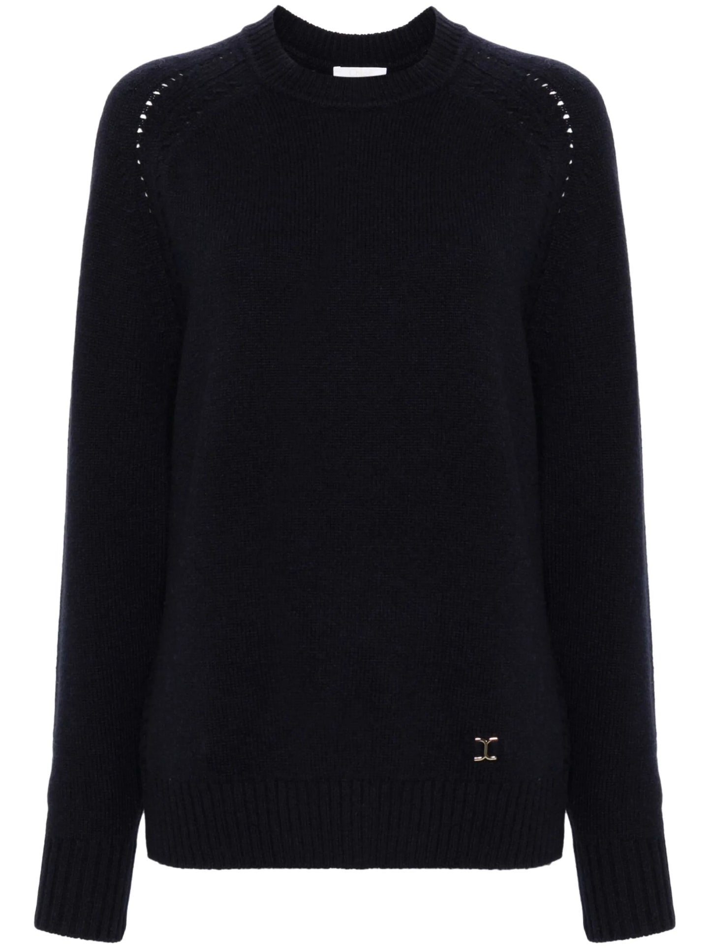 Marcie-plaque cashmere blend jumper