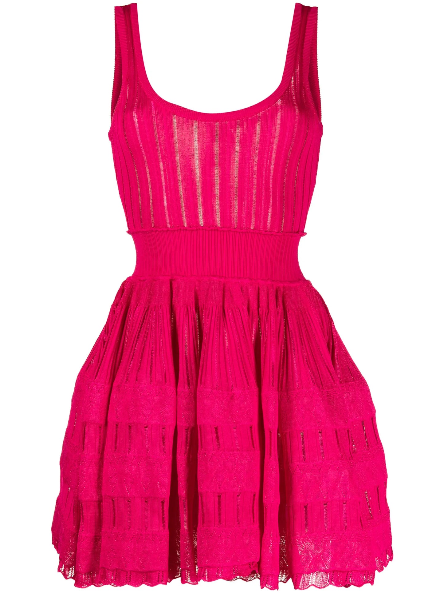 Crinoline ribbed minidress