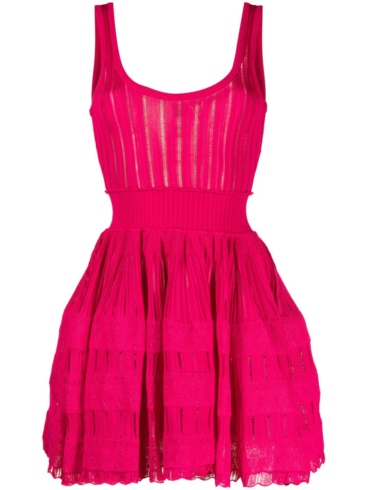 Crinoline ribbed minidress