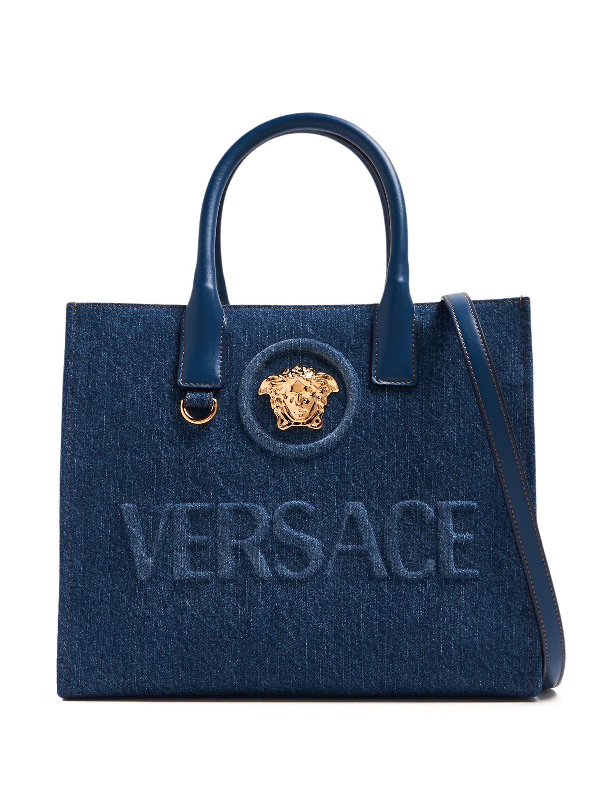 La Medusa denim tote bag