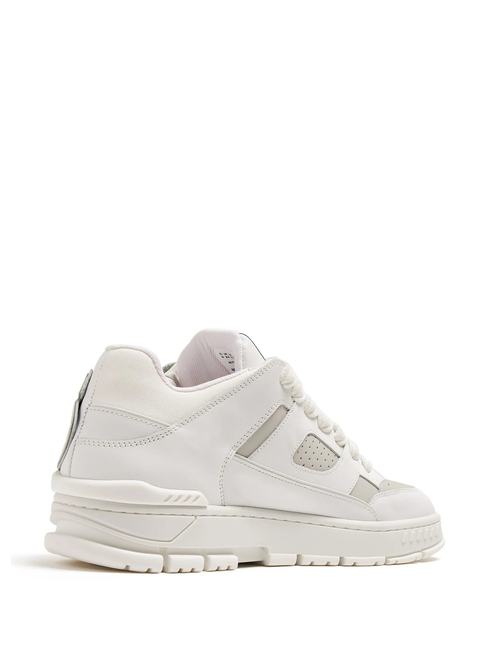 Area Typo lace-up leather sneakers