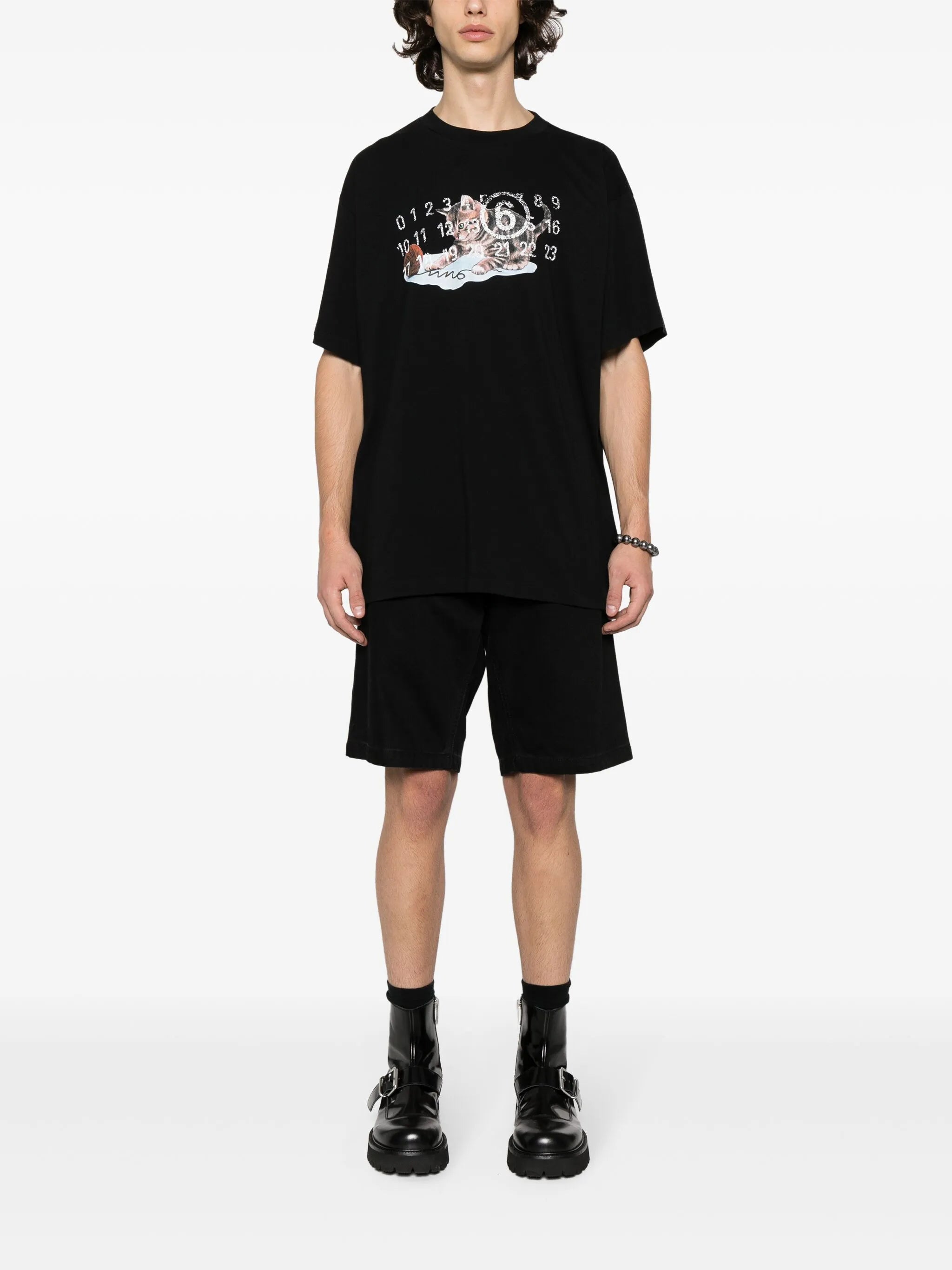 logo-print cotton T-shirt