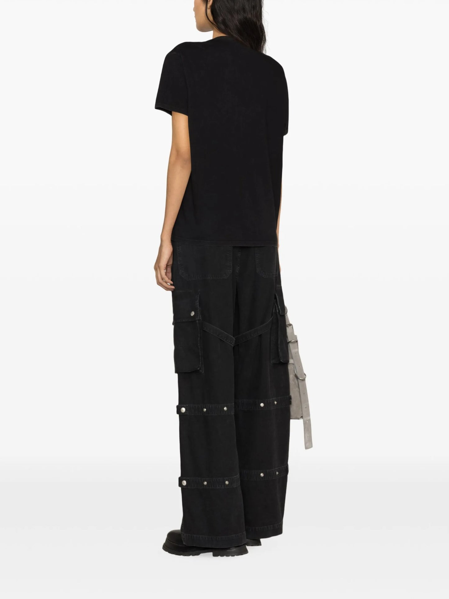 punk-print cotton T-shirt