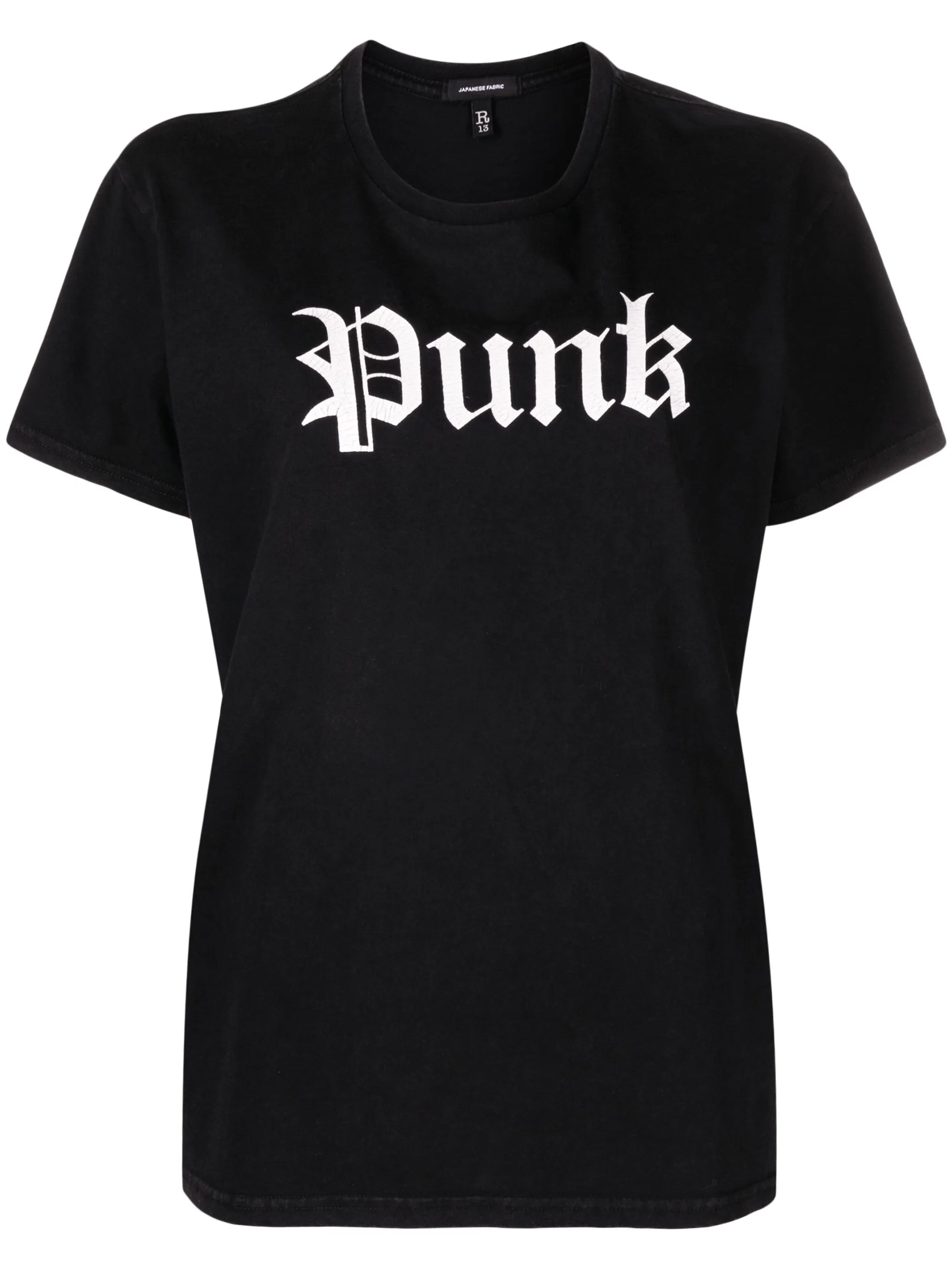 punk-print cotton T-shirt