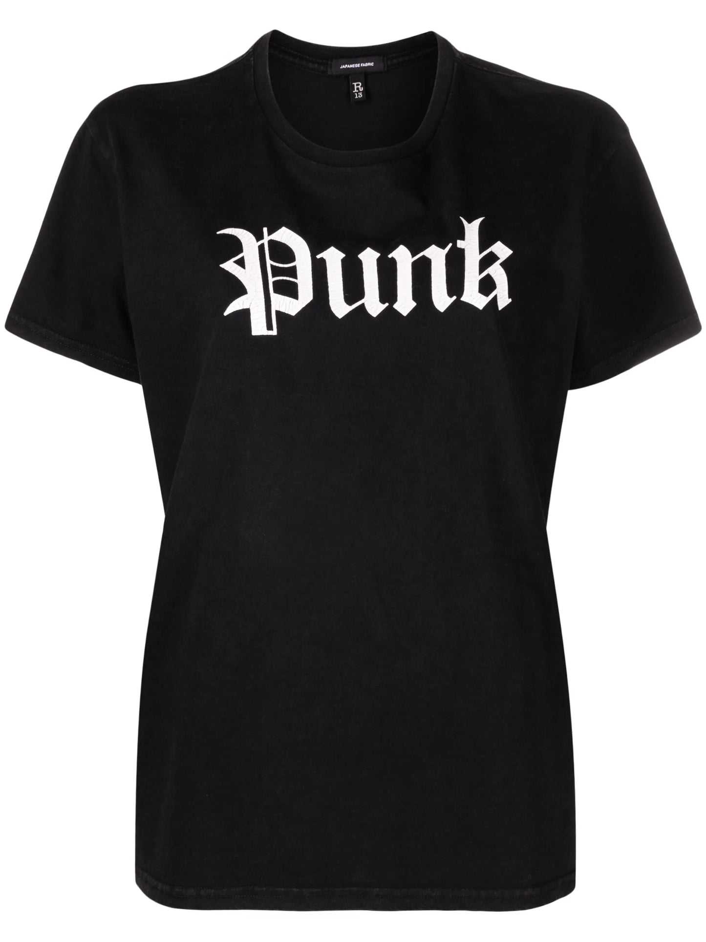 punk-print cotton T-shirt