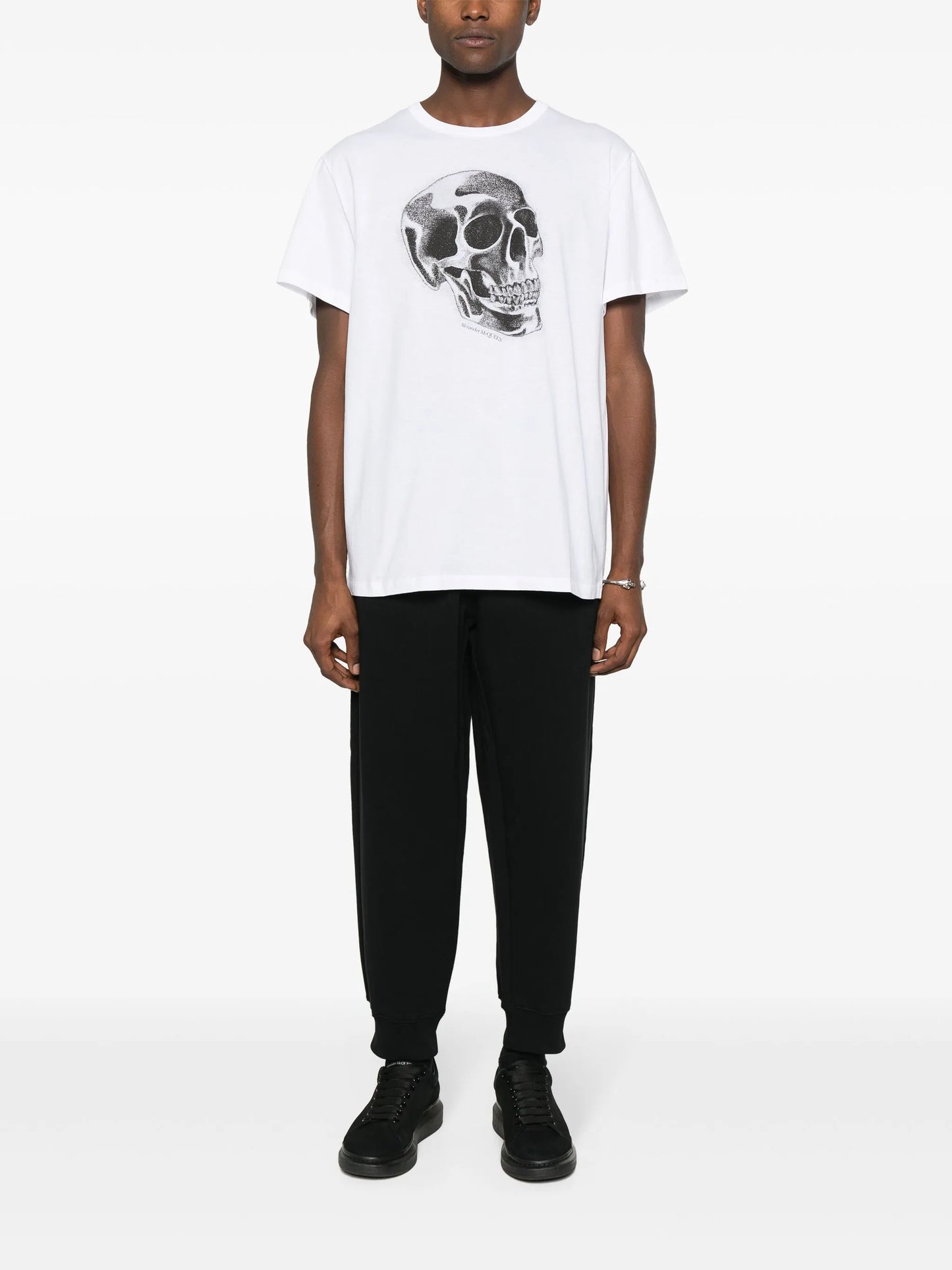 skull-print T-shirt