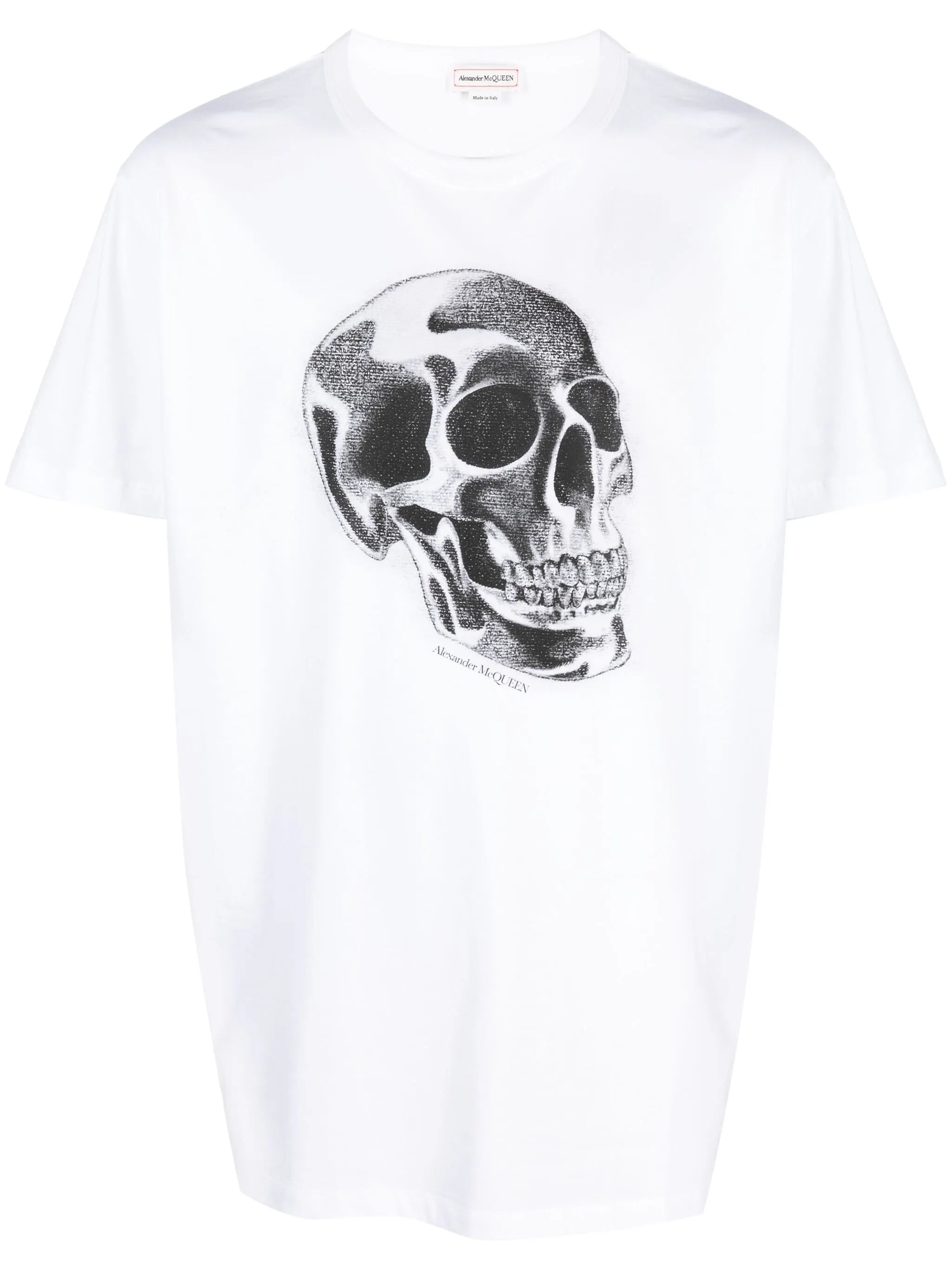 skull-print T-shirt