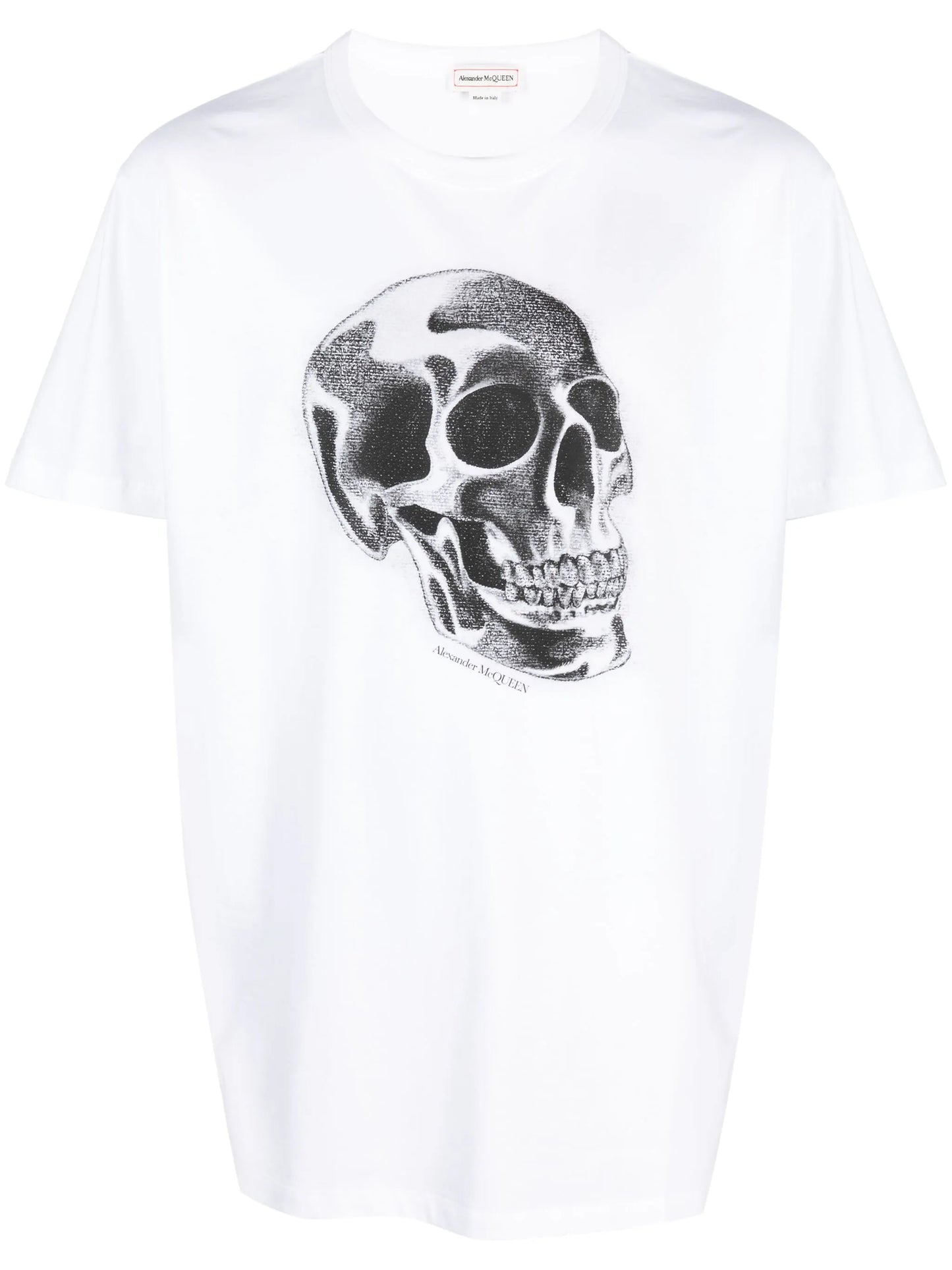 skull-print T-shirt