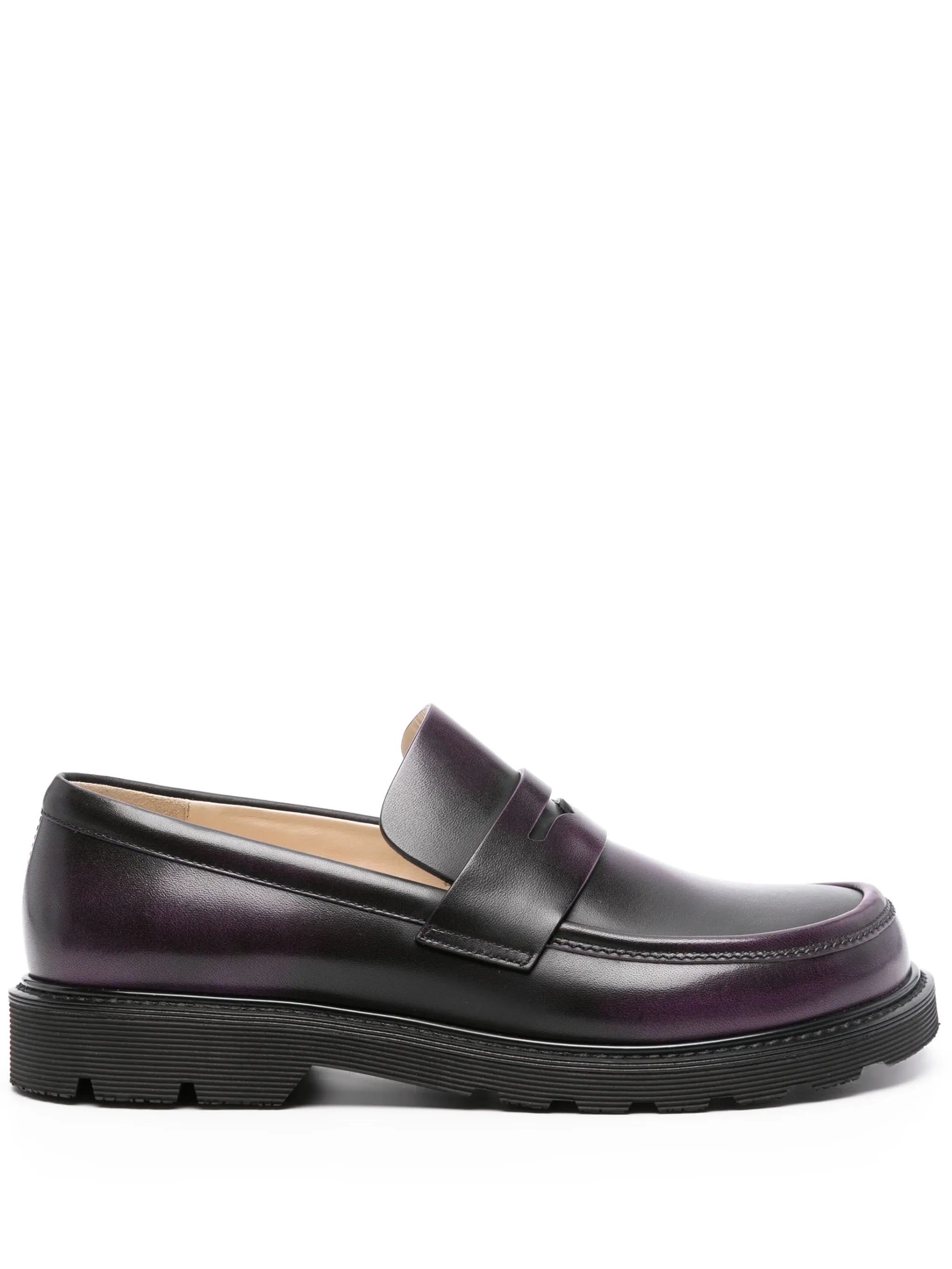 Blaze faded-effect leather loafer