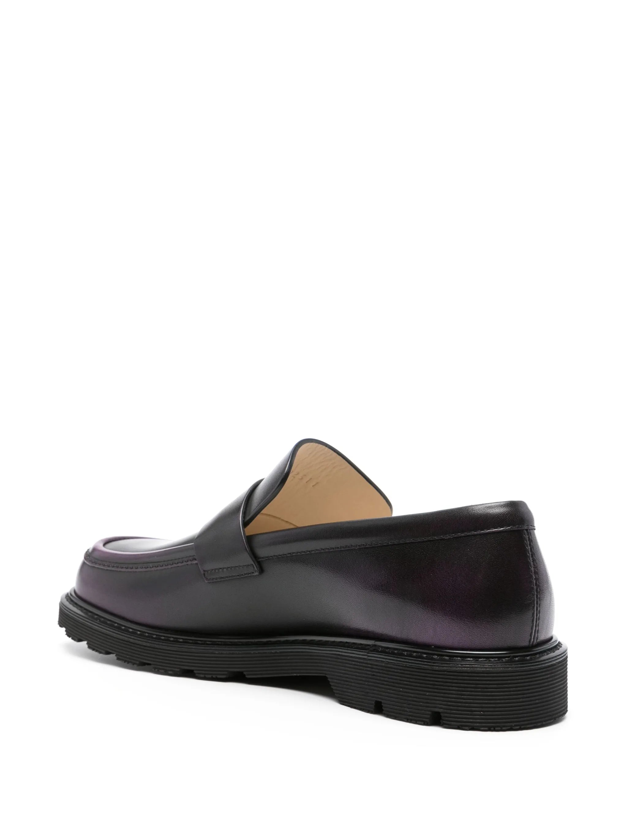 Blaze faded-effect leather loafer