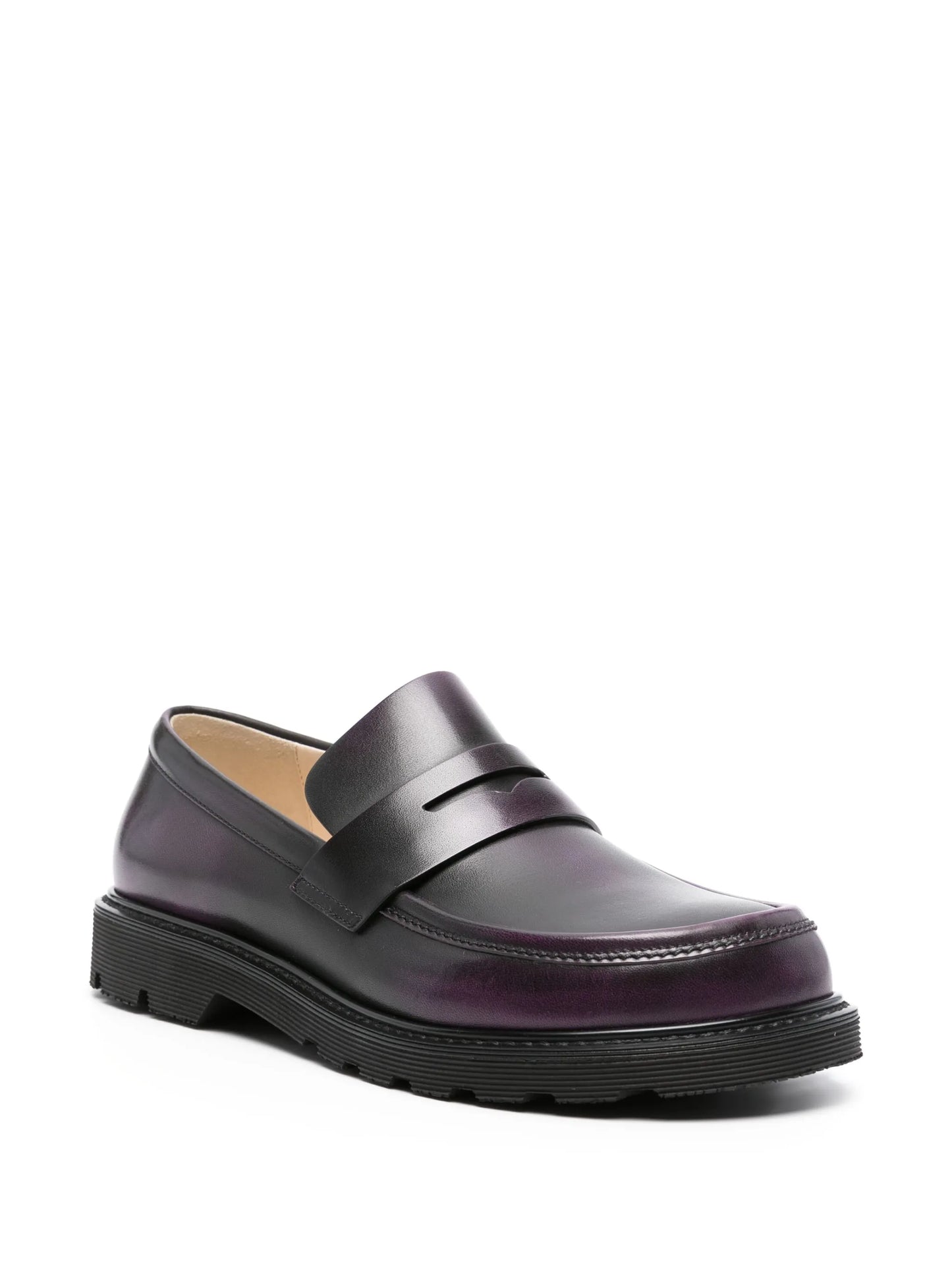 Blaze faded-effect leather loafer