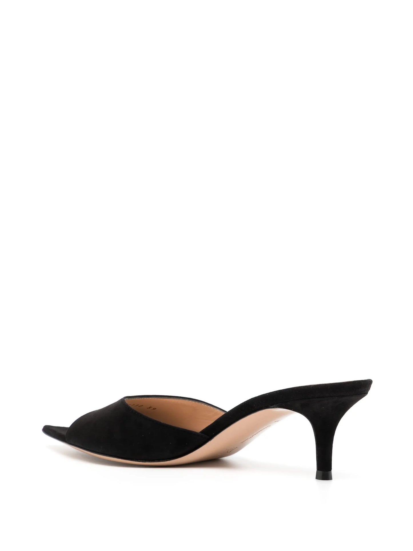70mm pointed-toe suede sandals