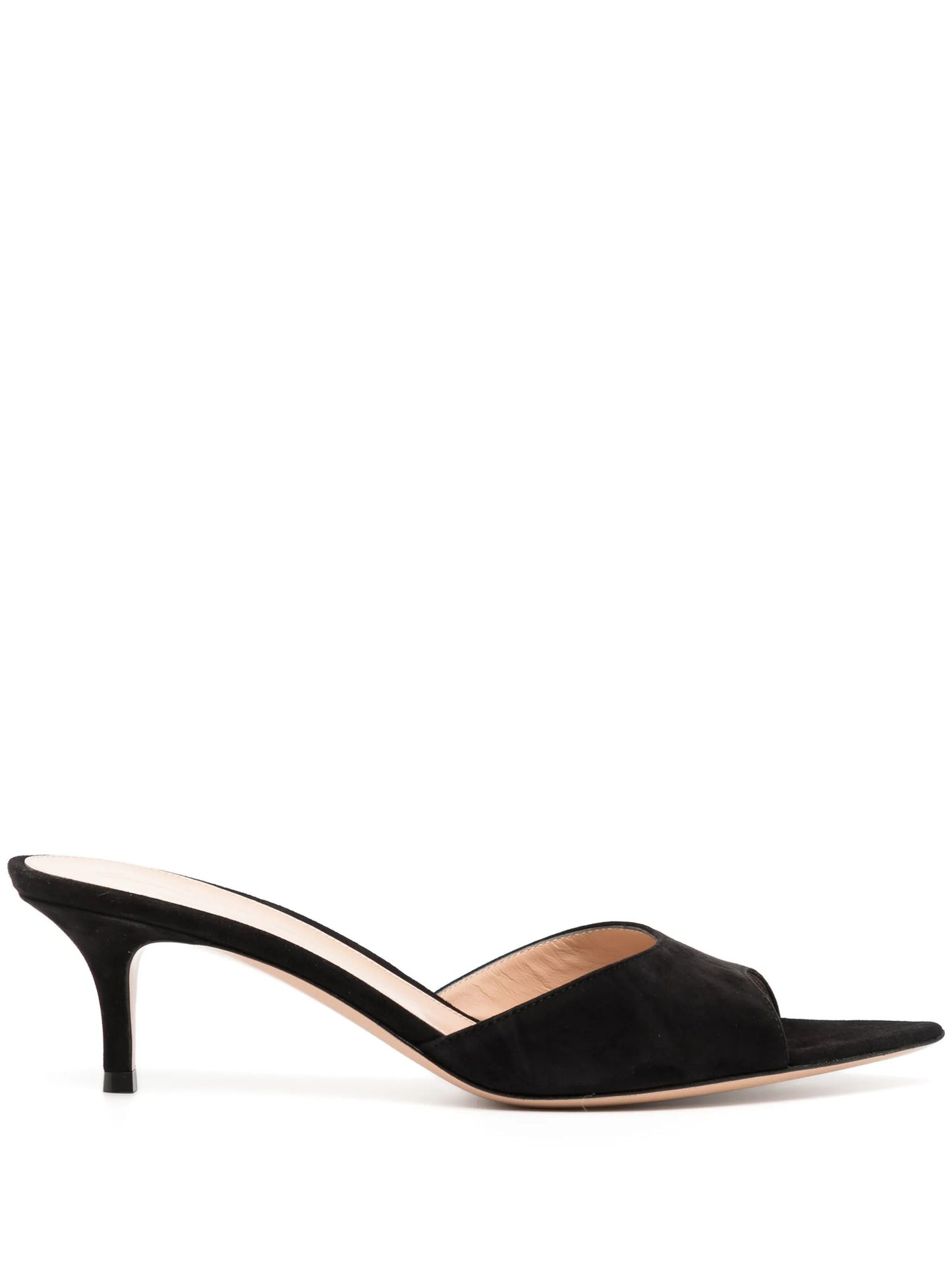 70mm pointed-toe suede sandals