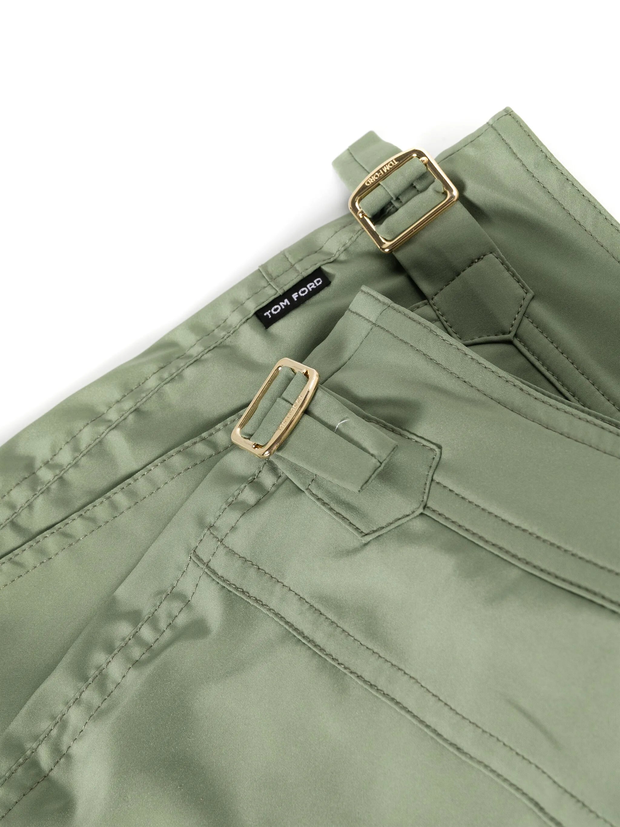 waist-tabs mid-rise swim shorts