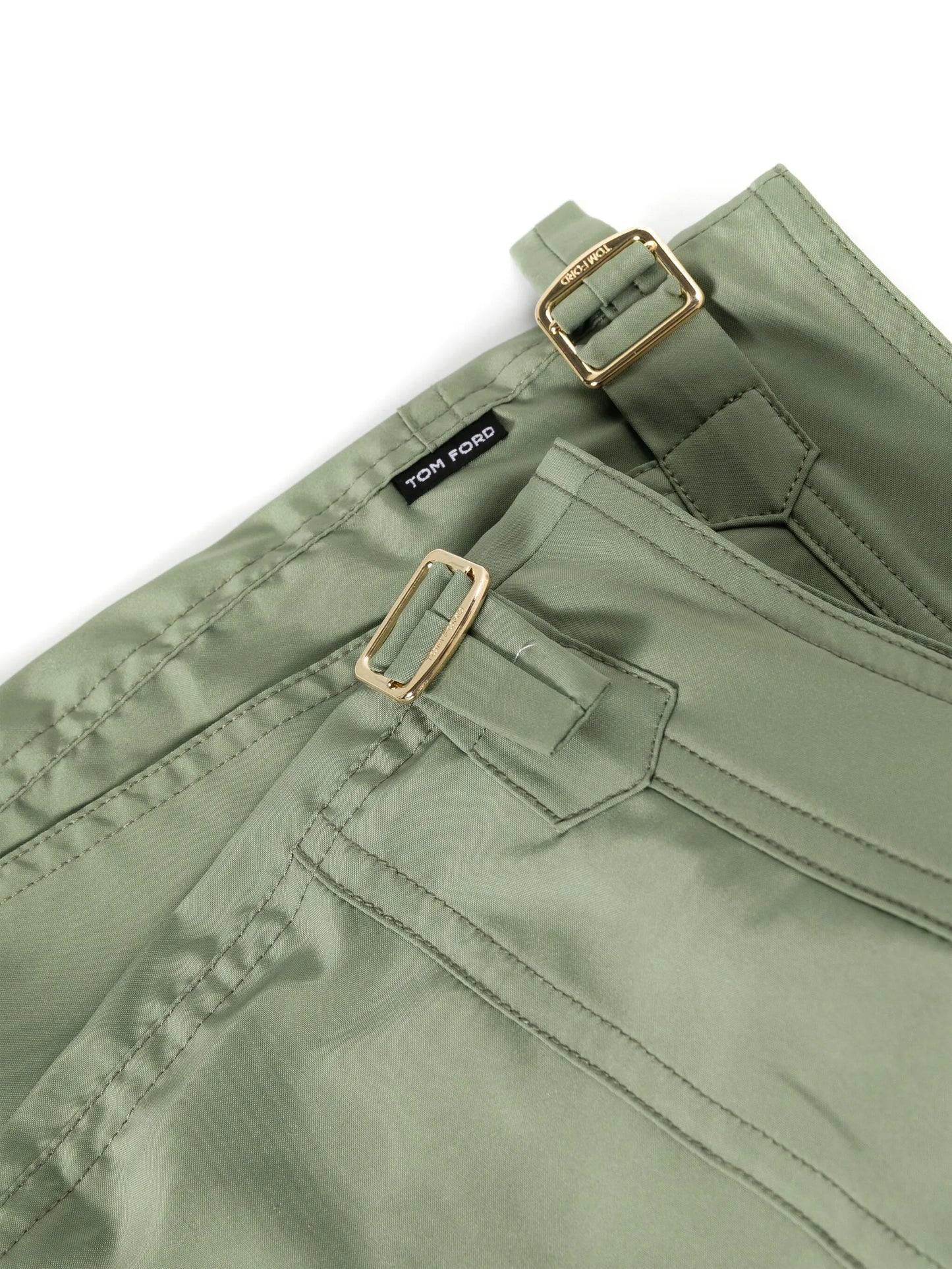 waist-tabs mid-rise swim shorts