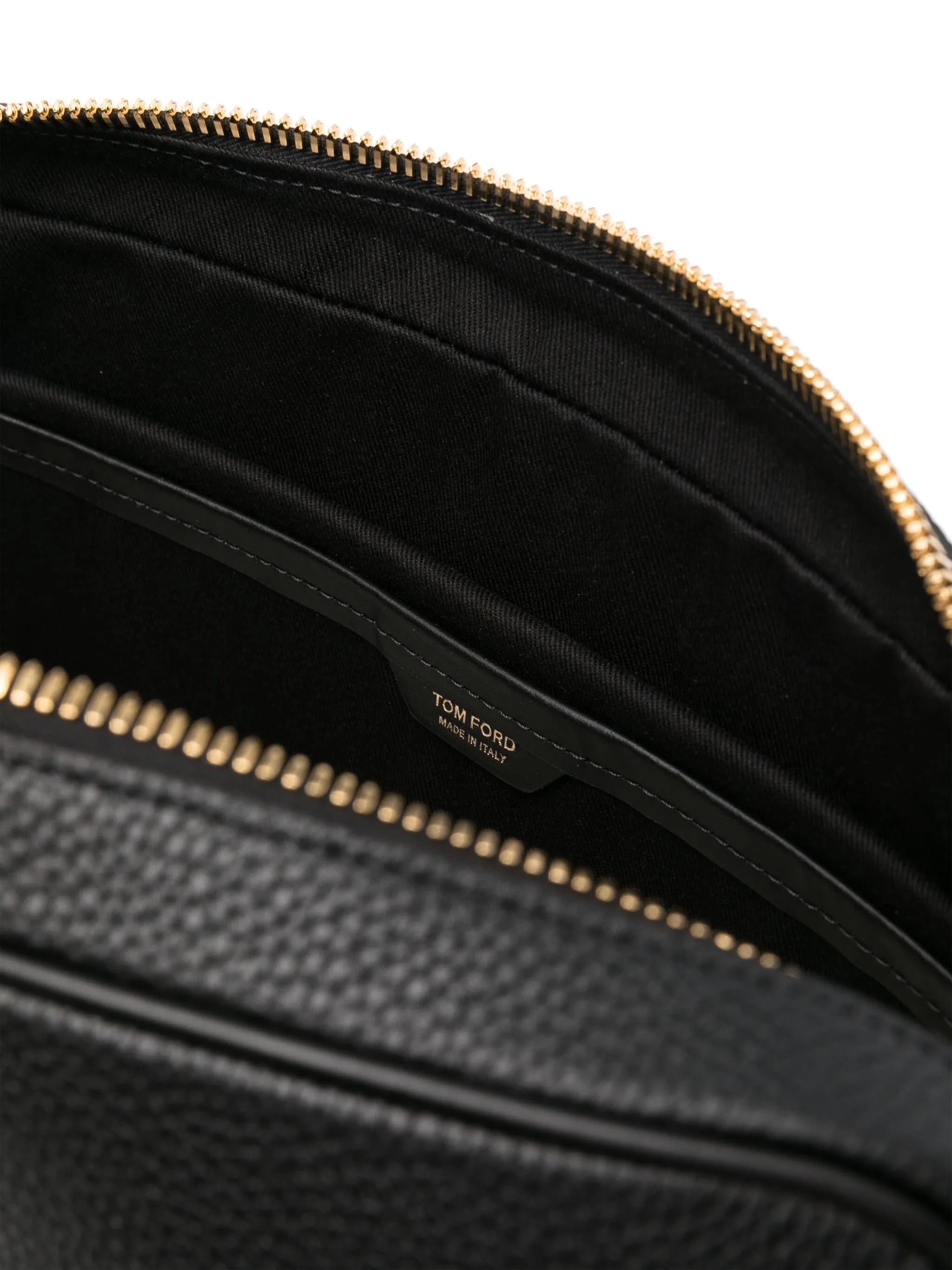 logo-patch leather briefcase