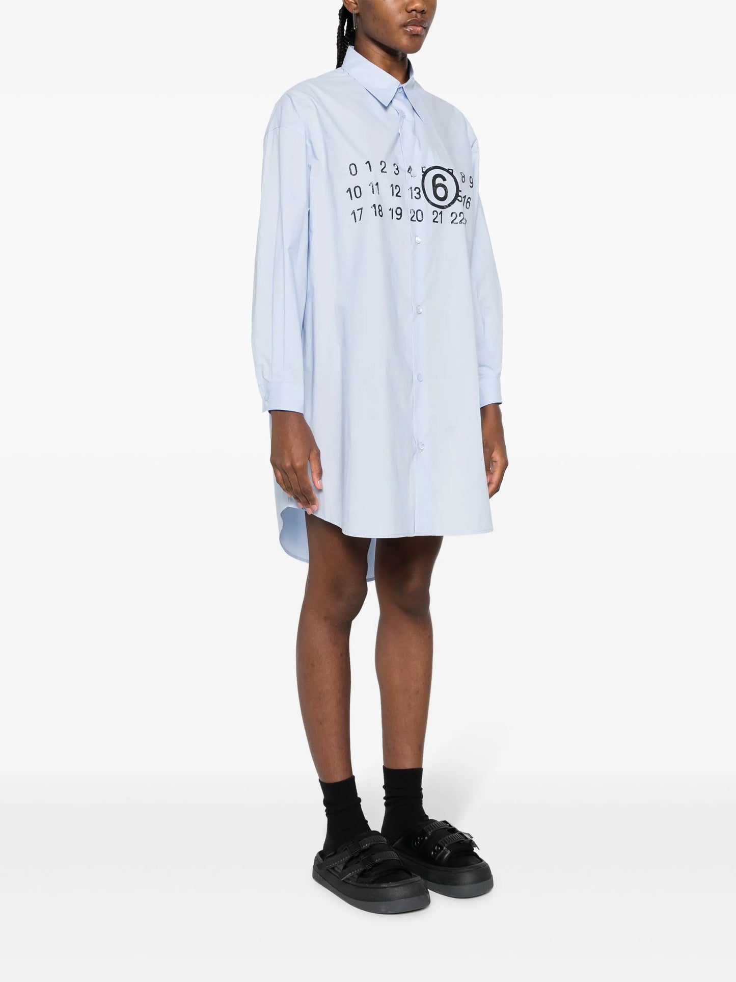 logo-print cotton dress