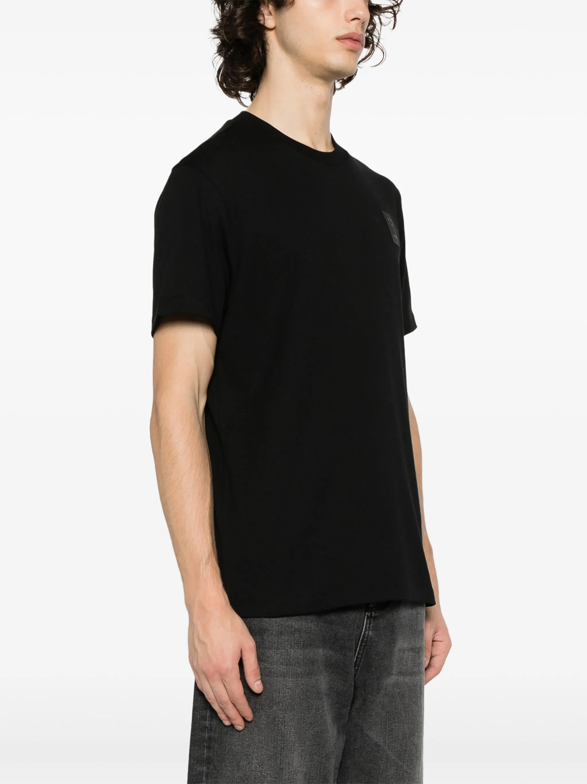 logo-patch cotton T-shirt
