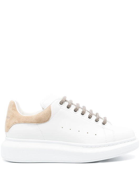 Oversized leather sneakers