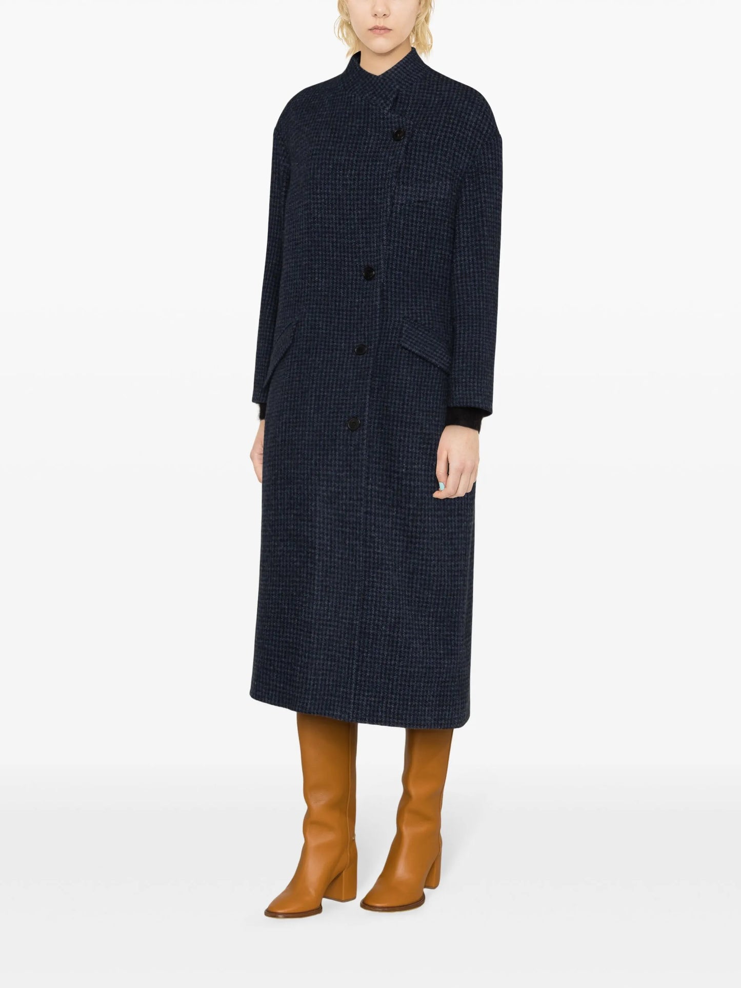 Sabine houndstooth coat
