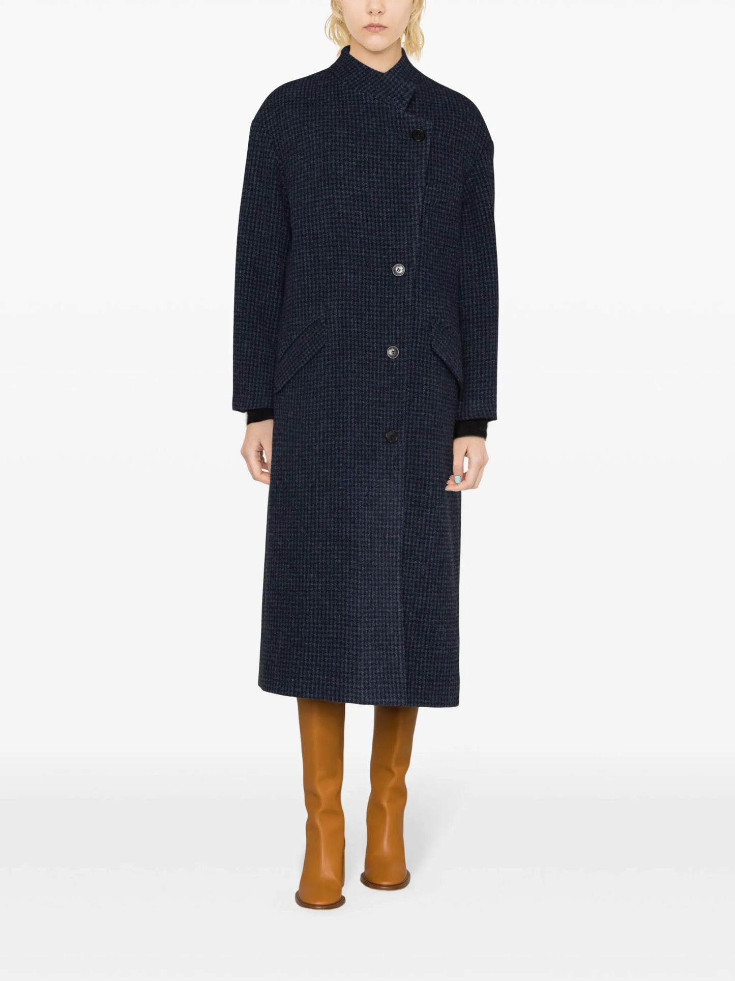 Sabine houndstooth coat
