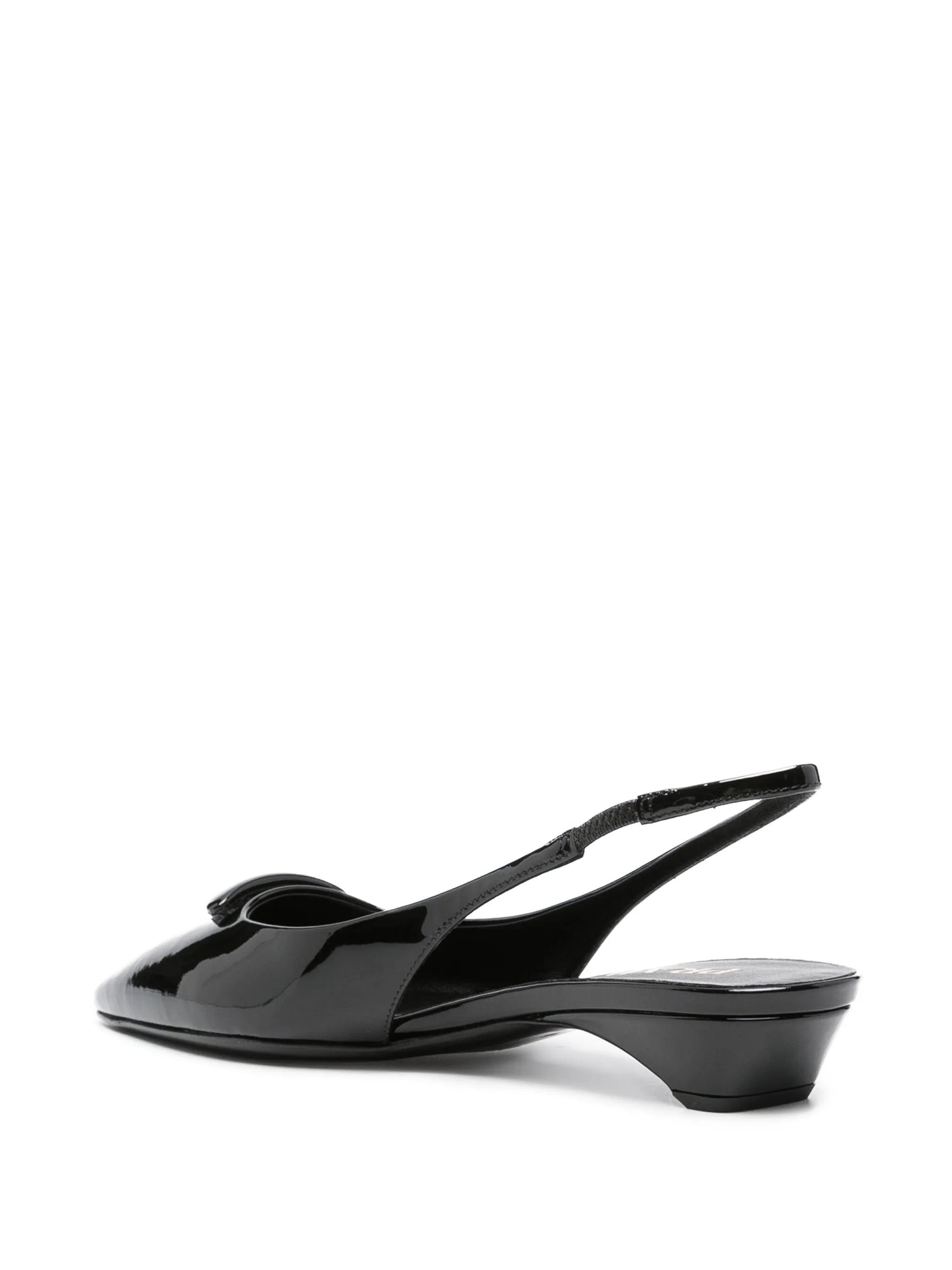 patent-leather slingback pumps
