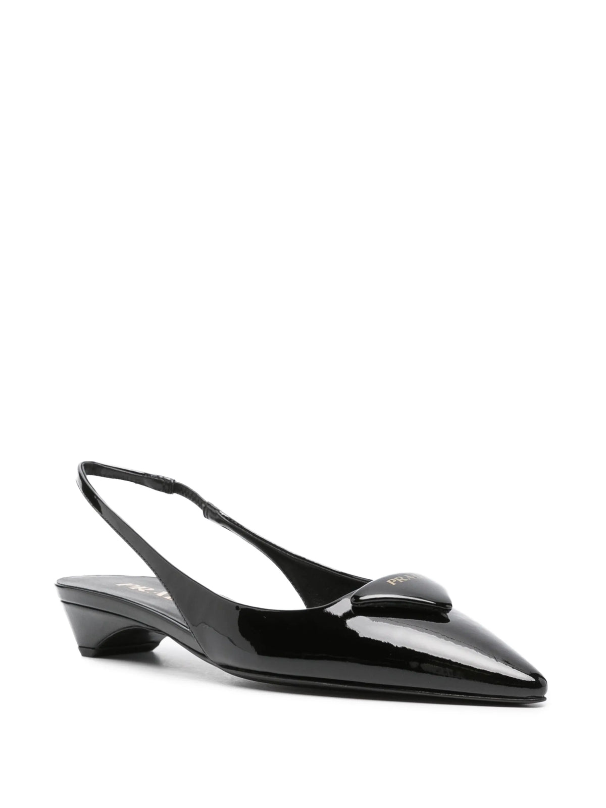 patent-leather slingback pumps