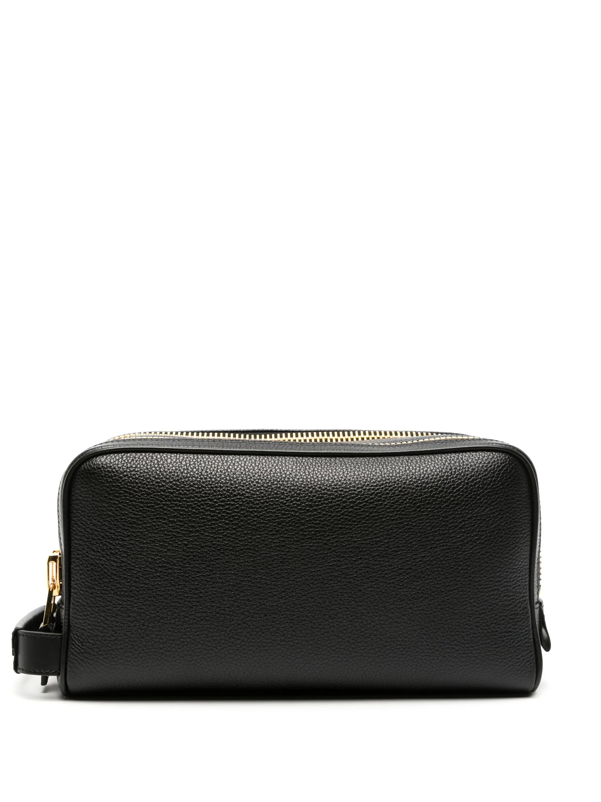 leather wash bag