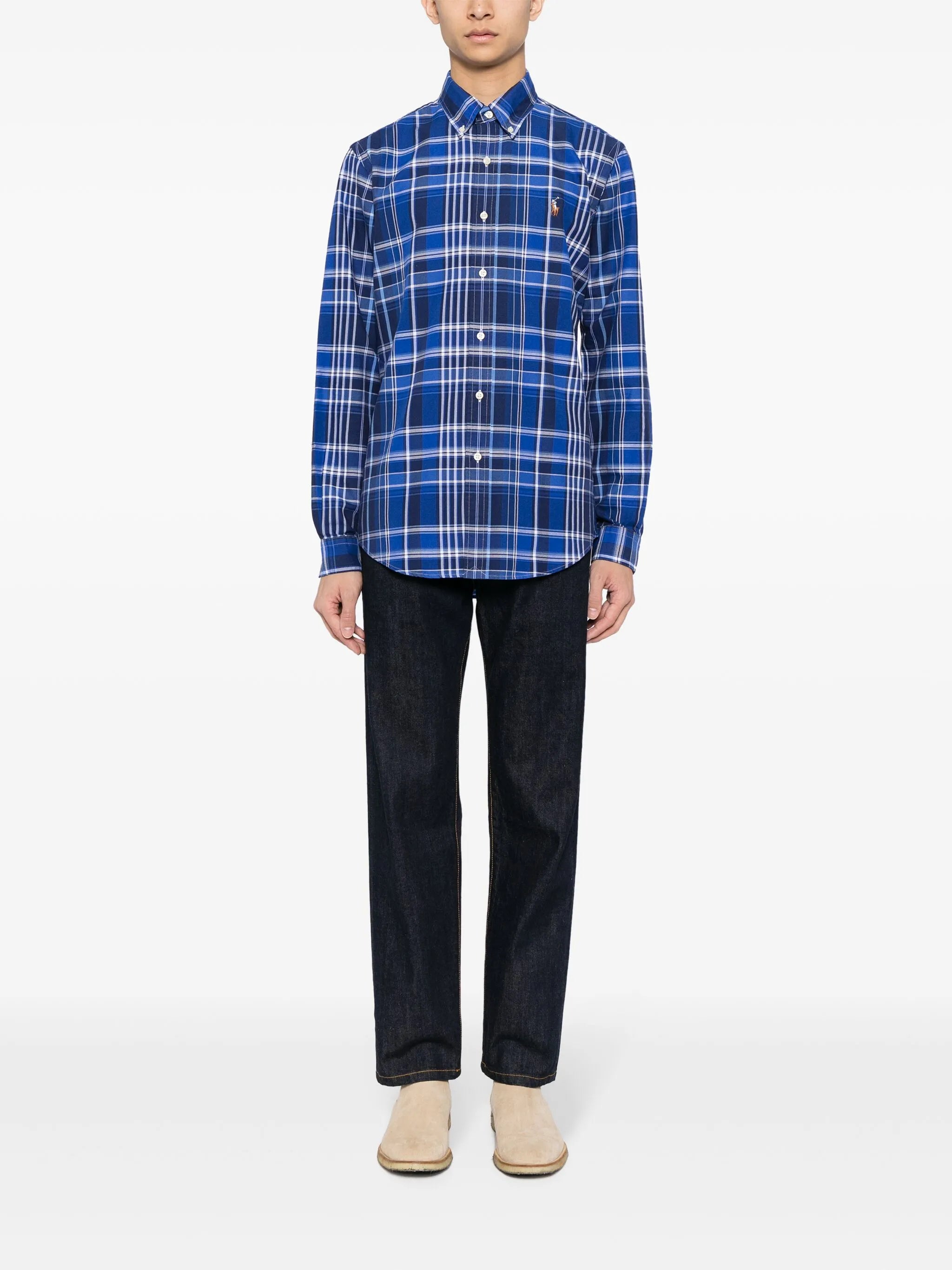 Polo Pony plaid-print shirt