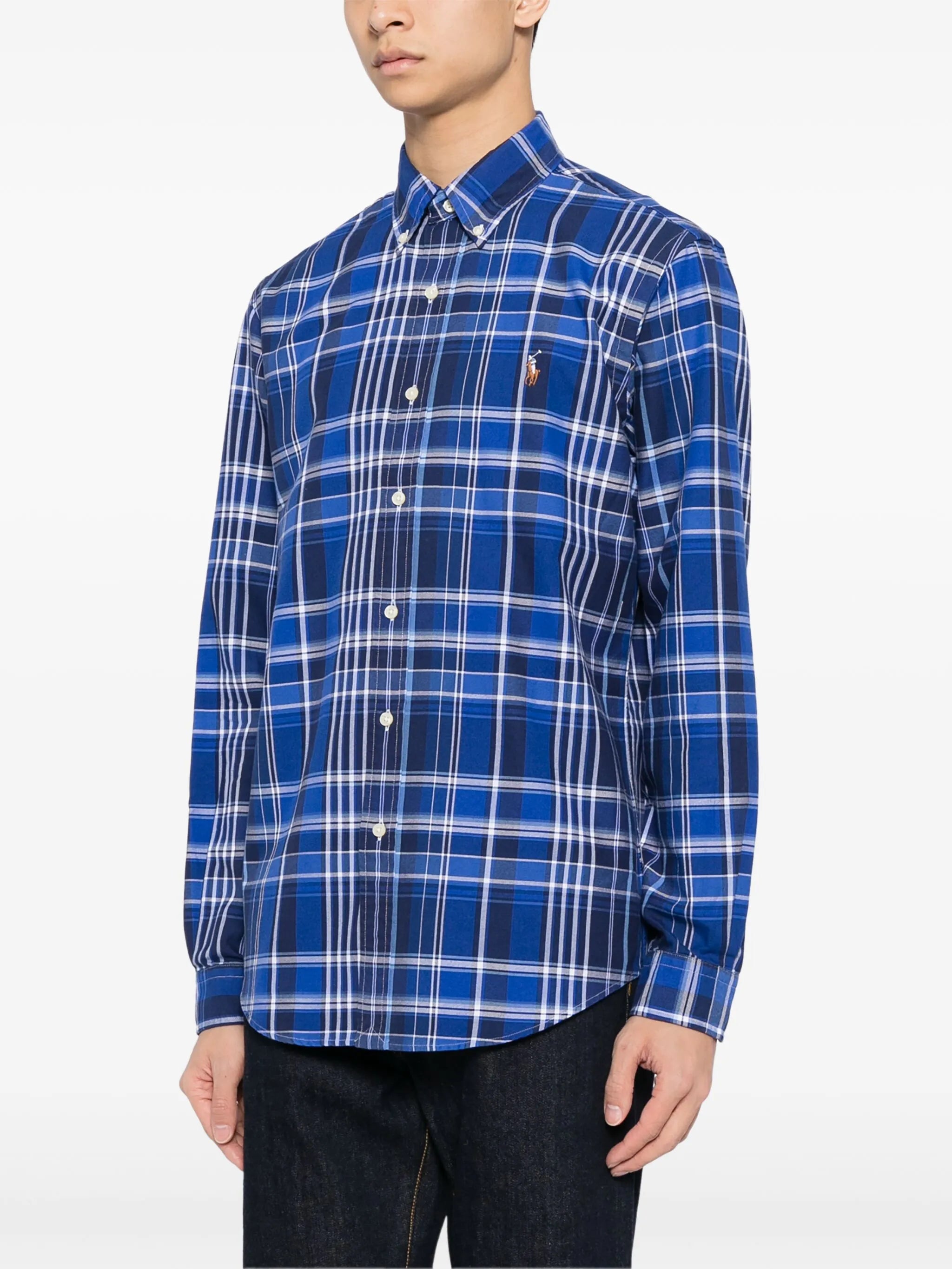 Polo Pony plaid-print shirt