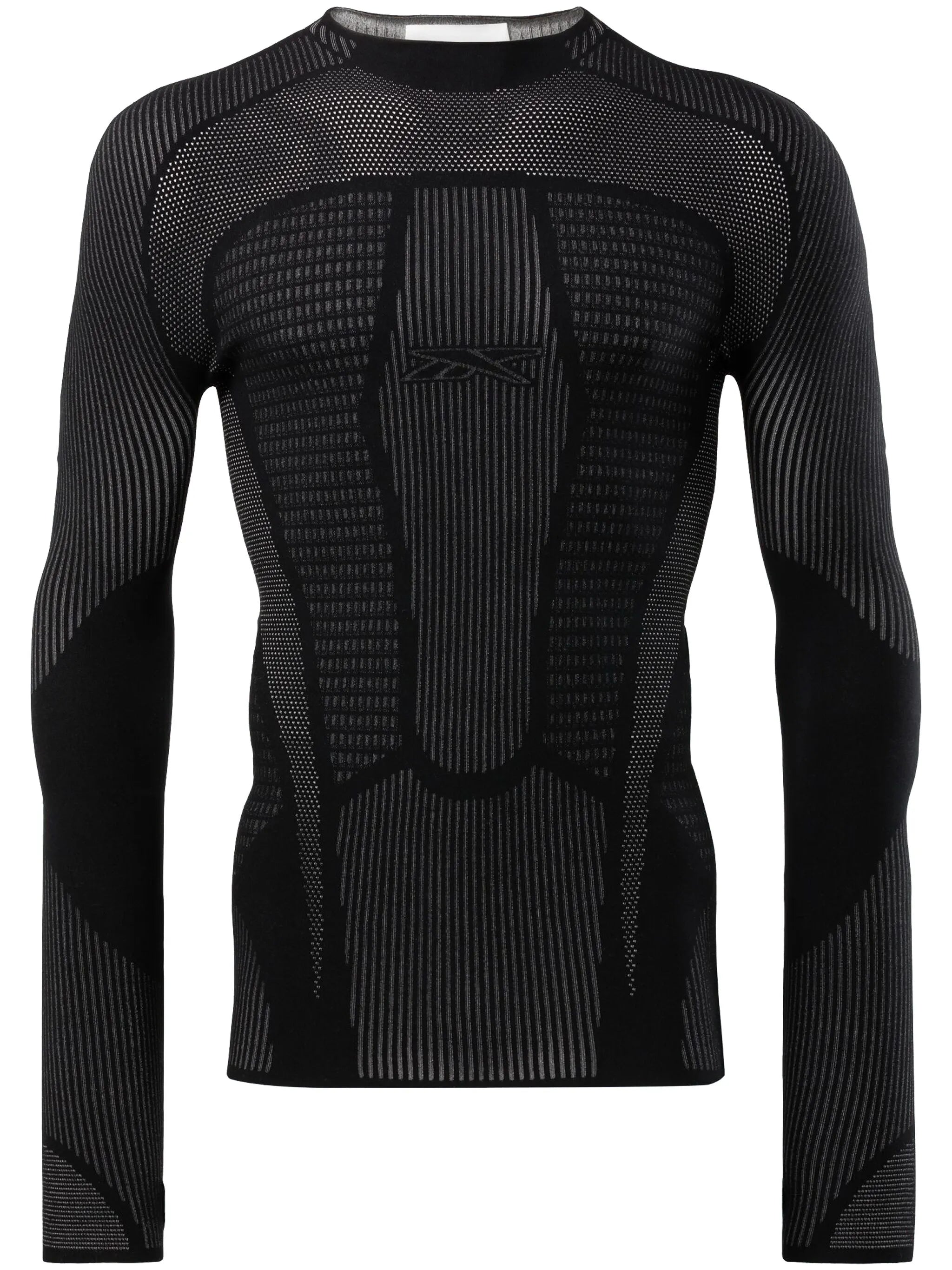 Vector-logo mock-neck top