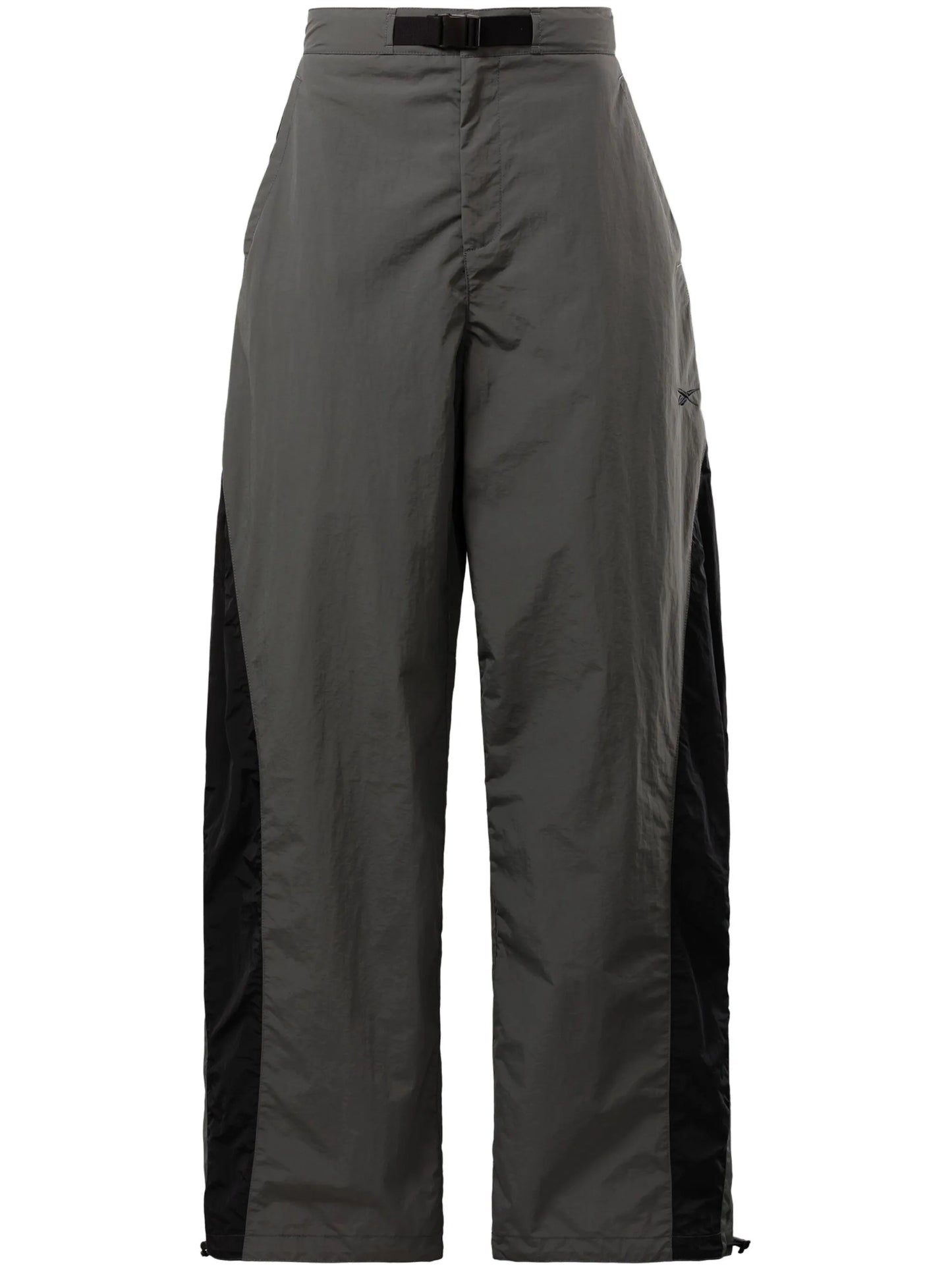 side-stripe wide-leg trousers