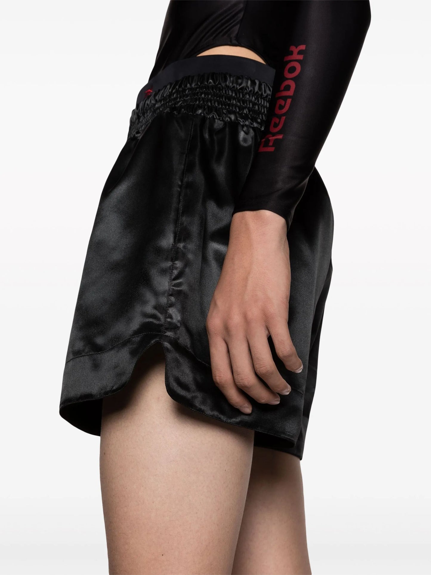 logo-embroidered wide-leg shorts