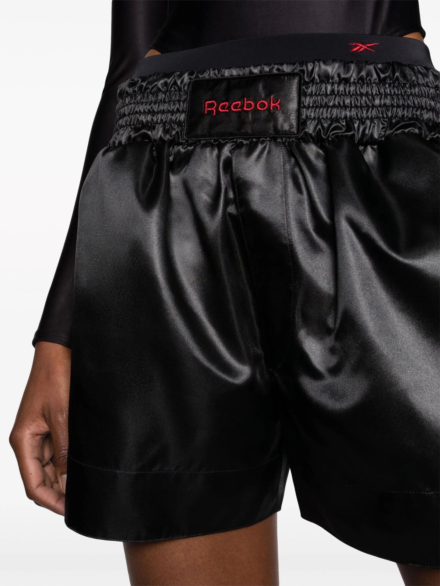 logo-embroidered wide-leg shorts