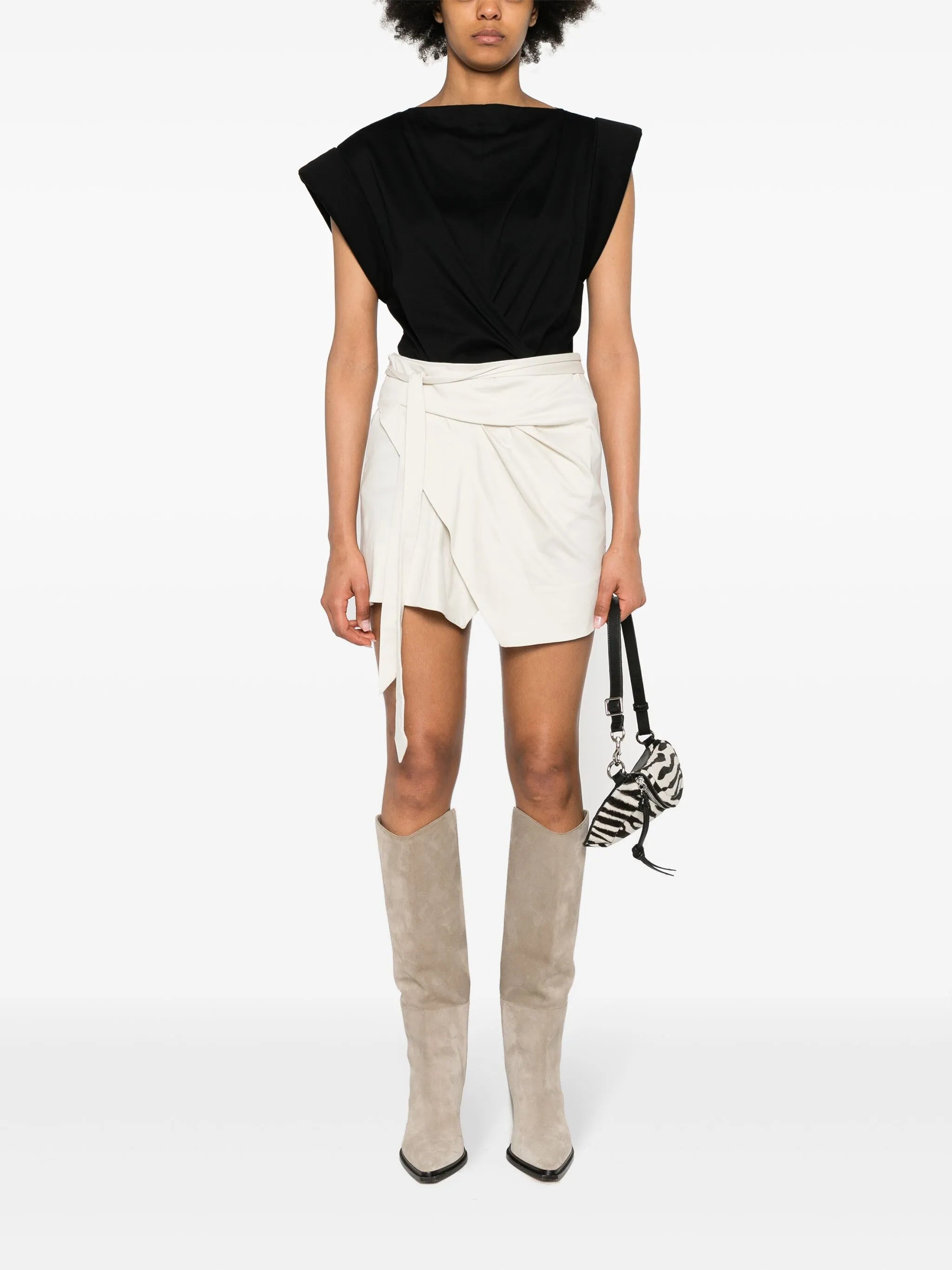 Berenice wrap cotton skirt