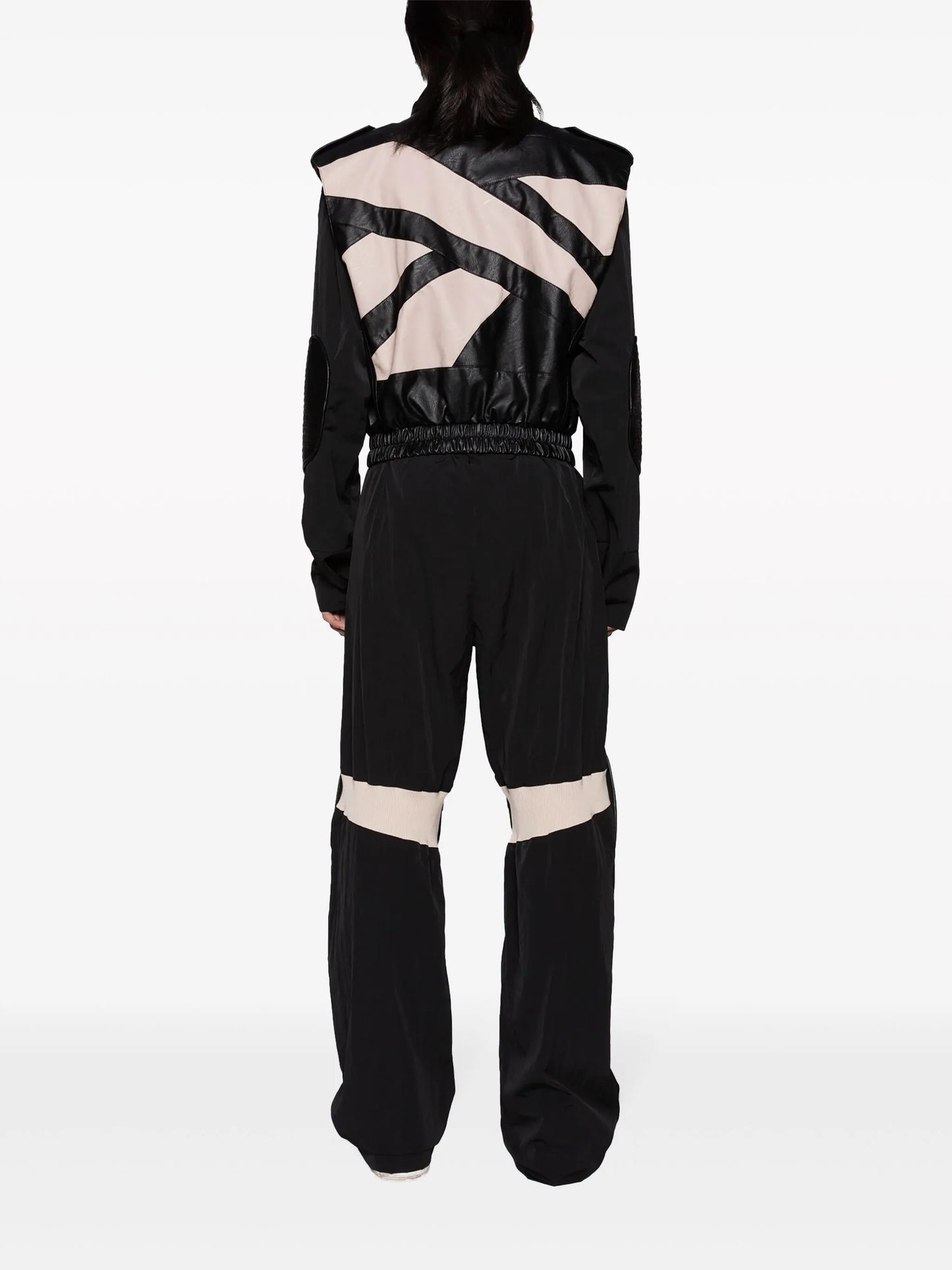 kneepads elasticated-waist track pants