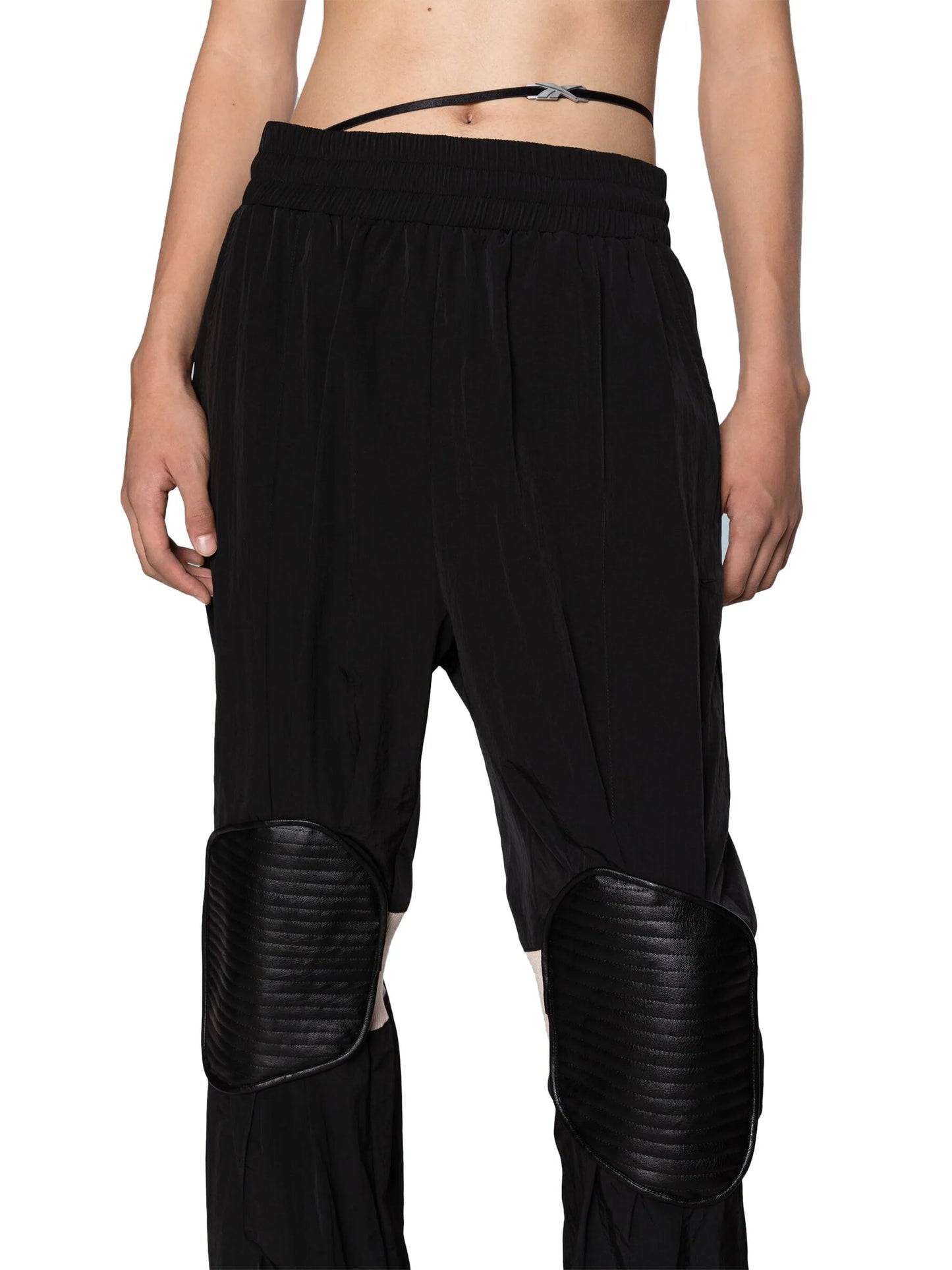 kneepads elasticated-waist track pants