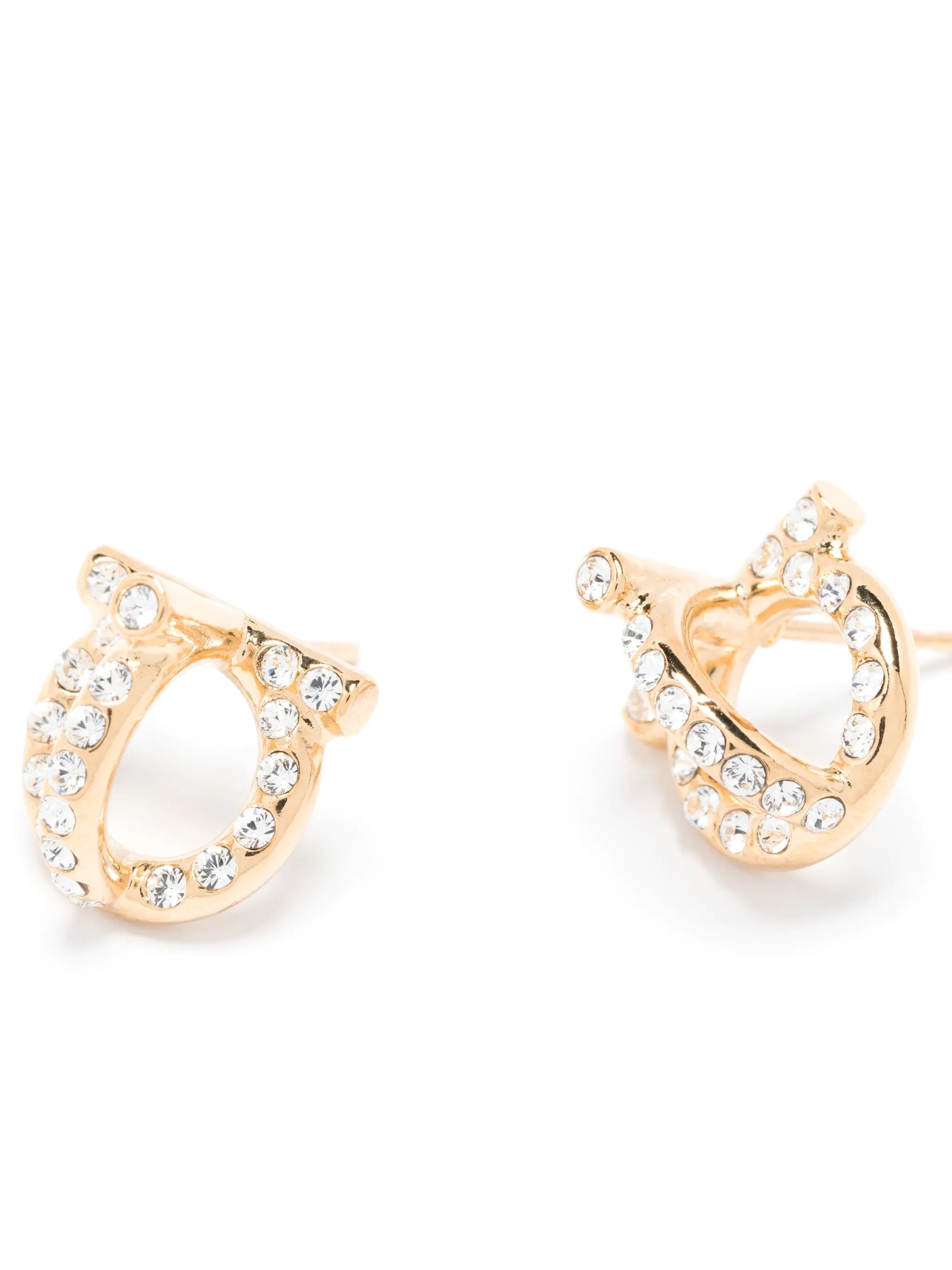 Gancio 3D crystal stud earrings