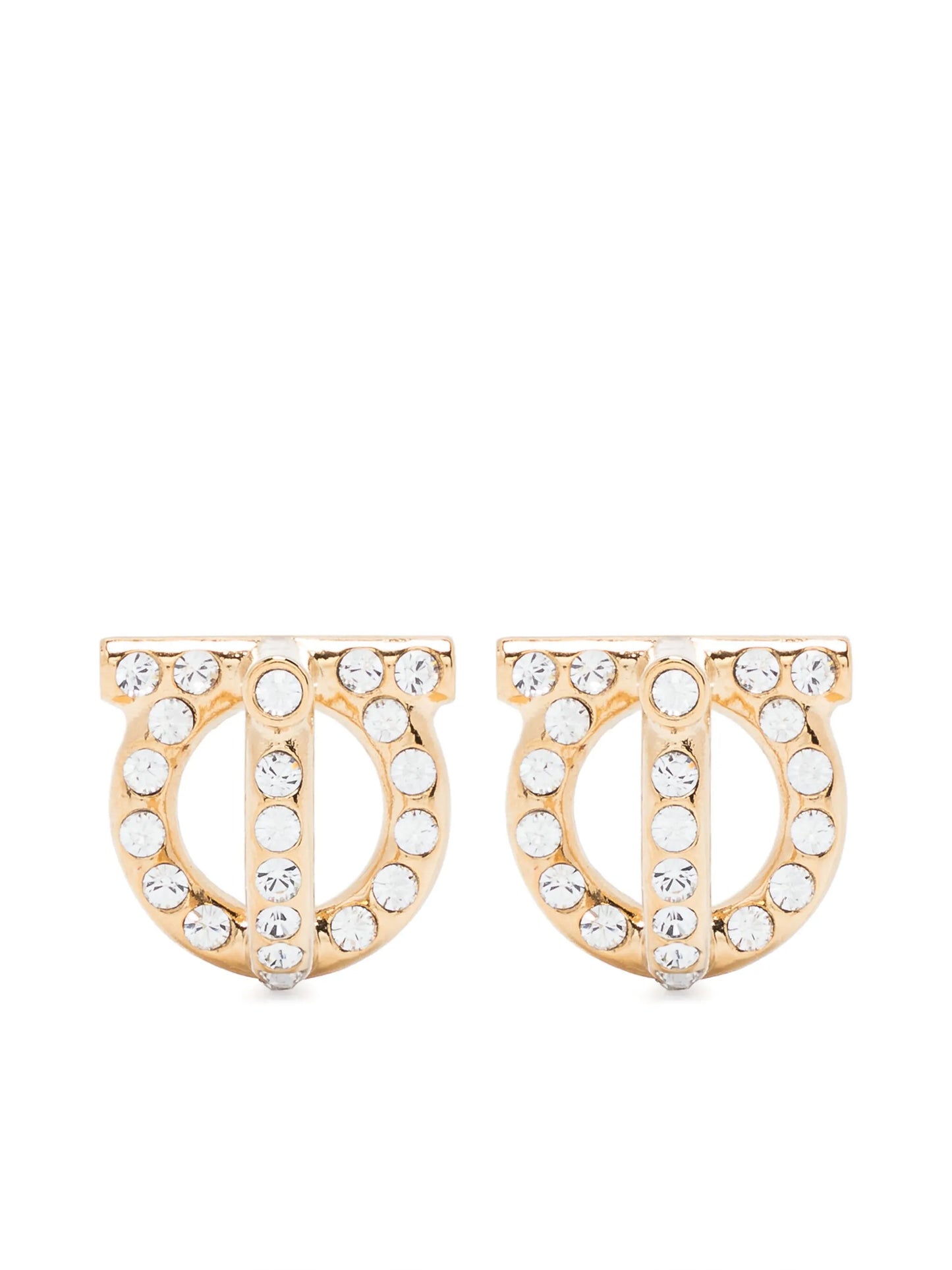 Gancio 3D crystal stud earrings