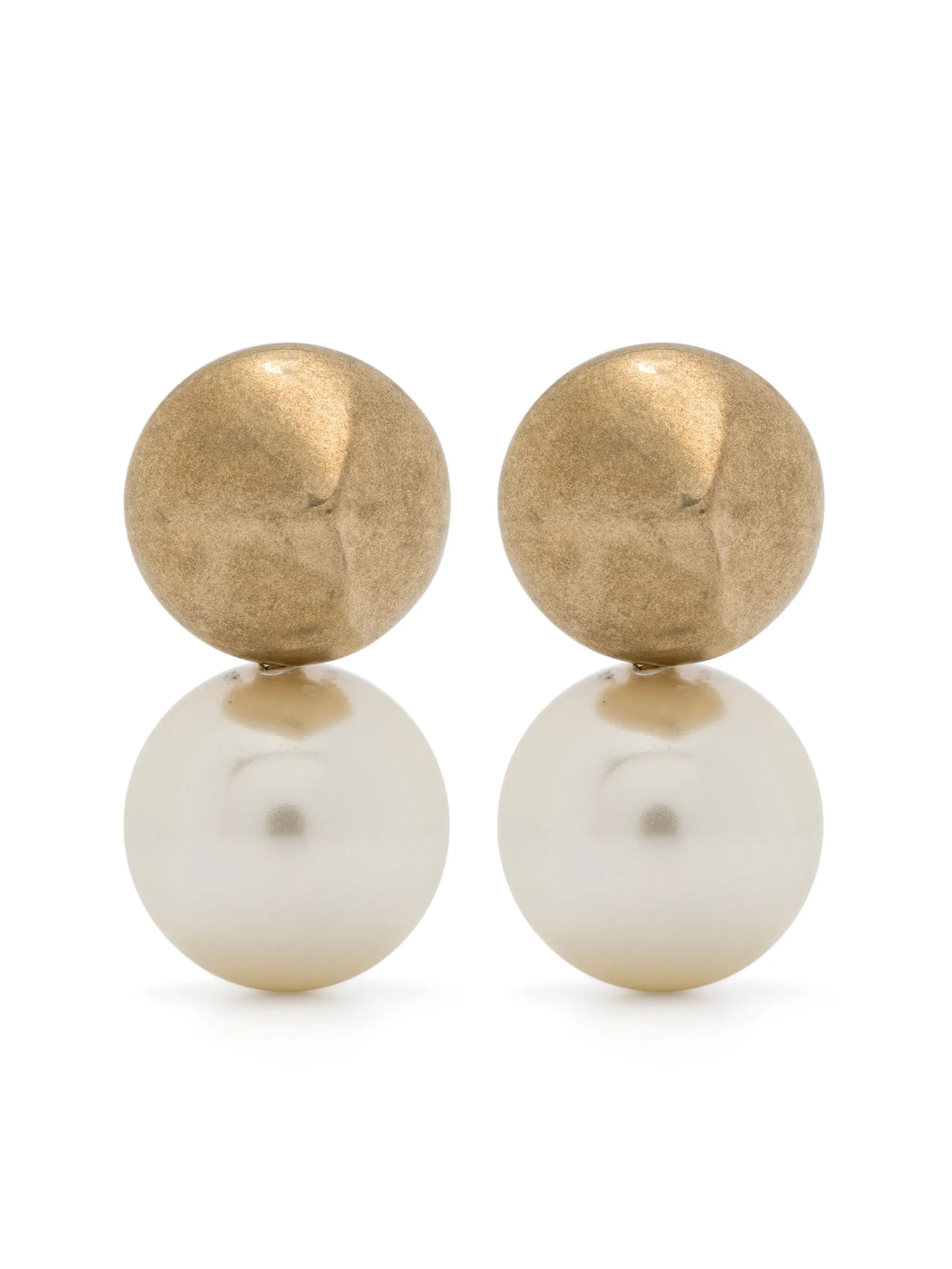 bead-embellished drop earrings