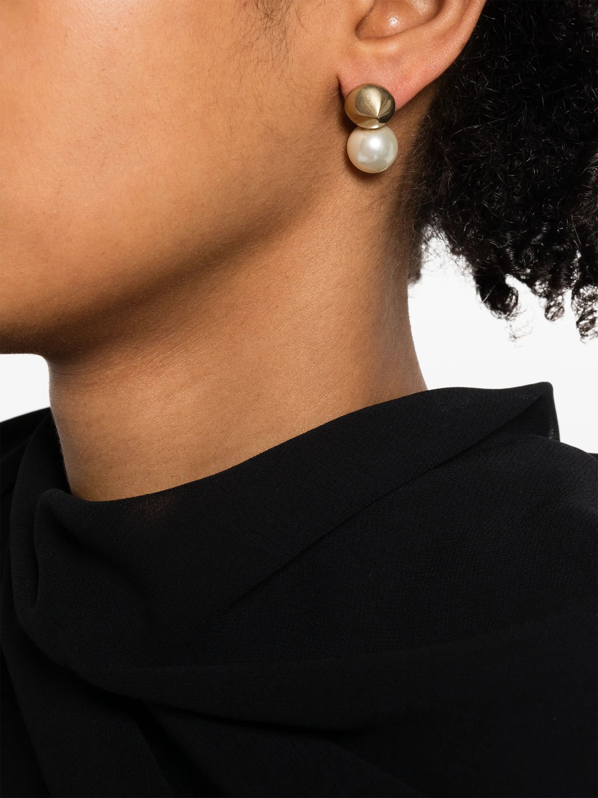 bead-embellished drop earrings