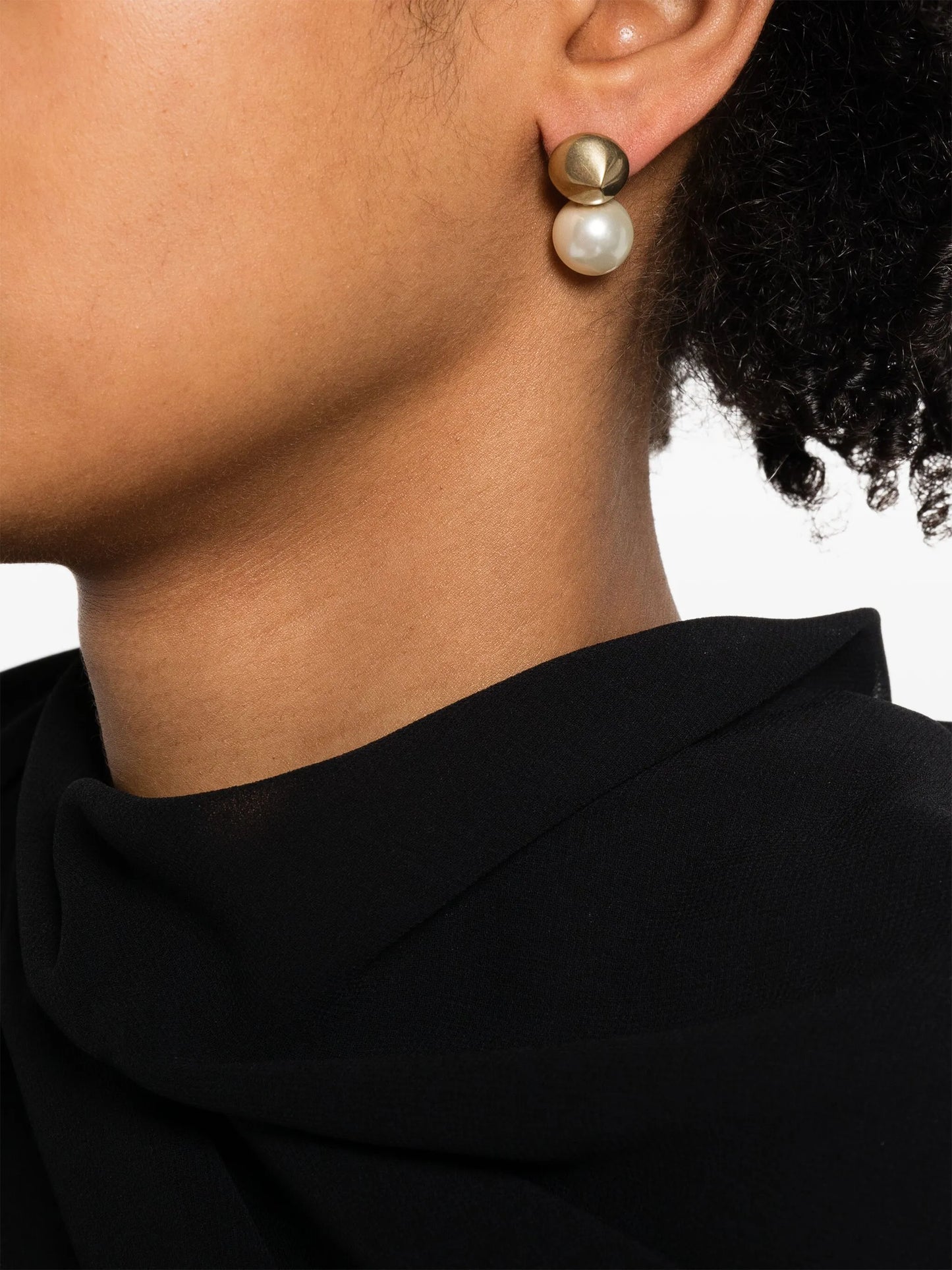 bead-embellished drop earrings