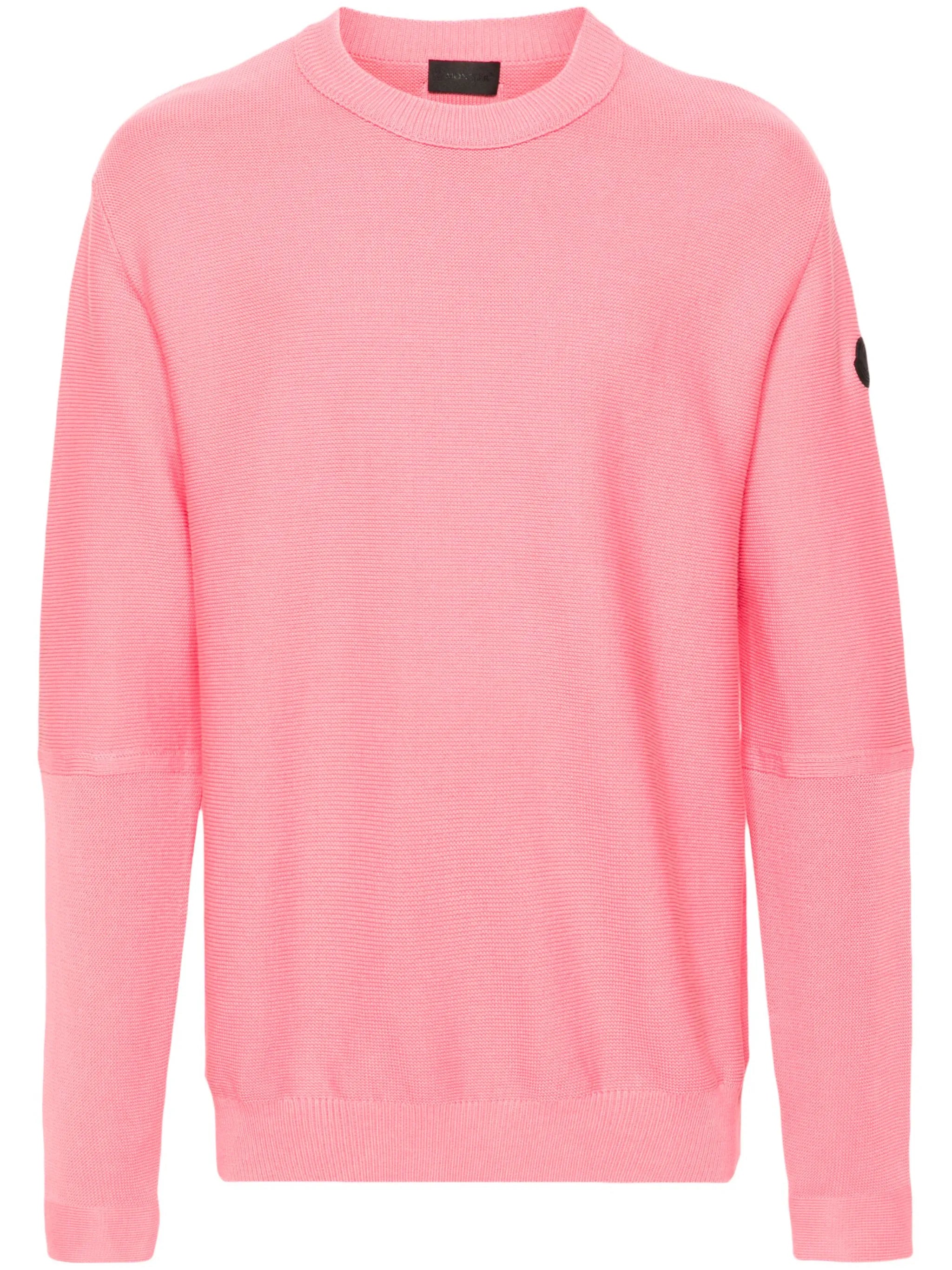 crew-neck cotton jumper