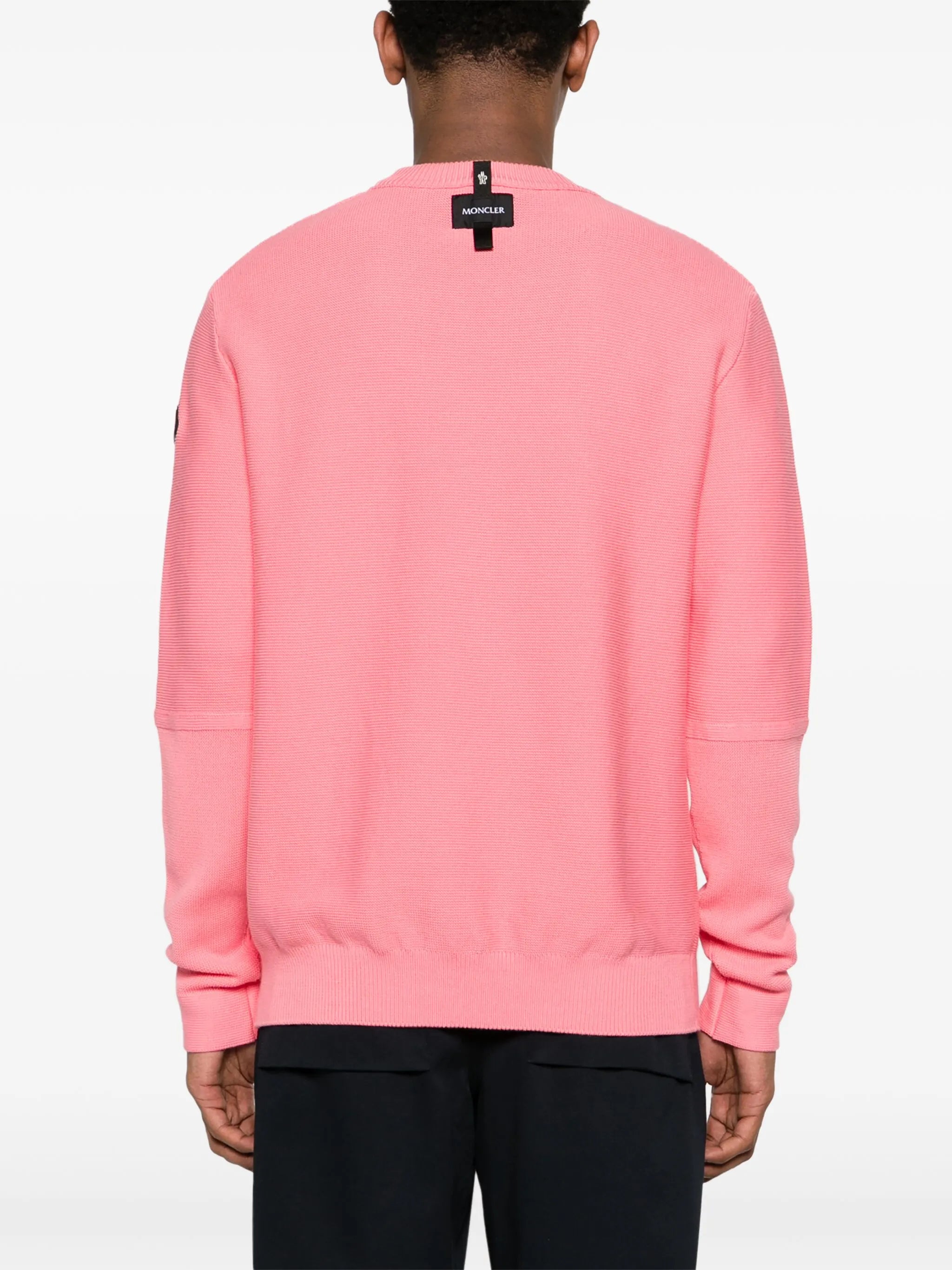 crew-neck cotton jumper