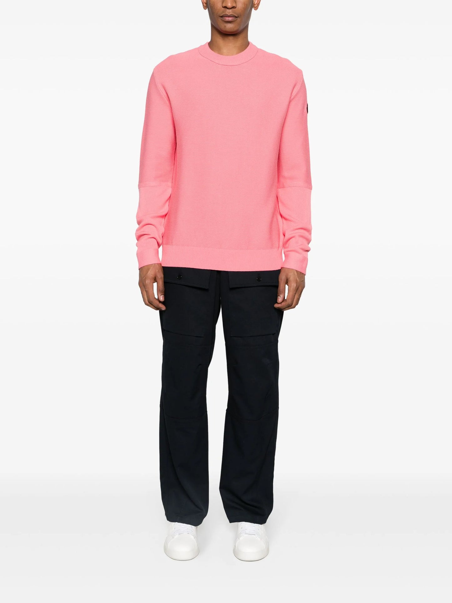 crew-neck cotton jumper