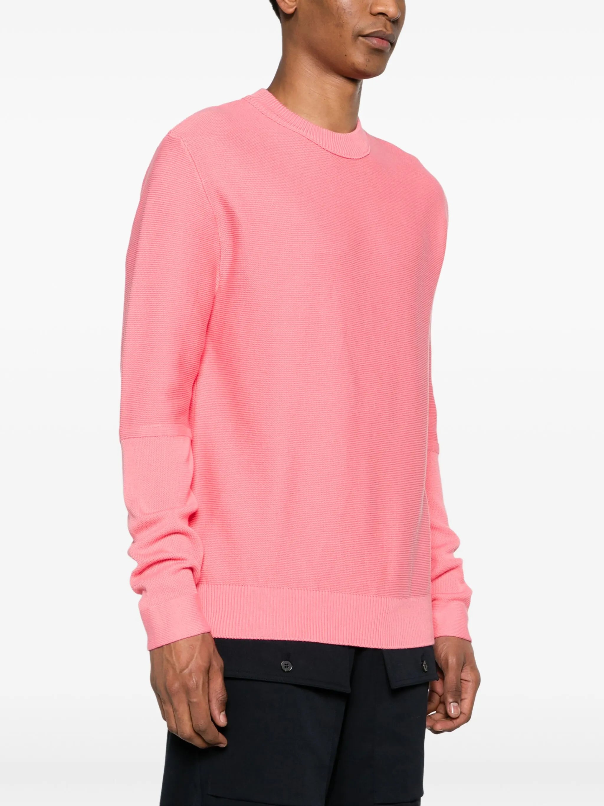 crew-neck cotton jumper