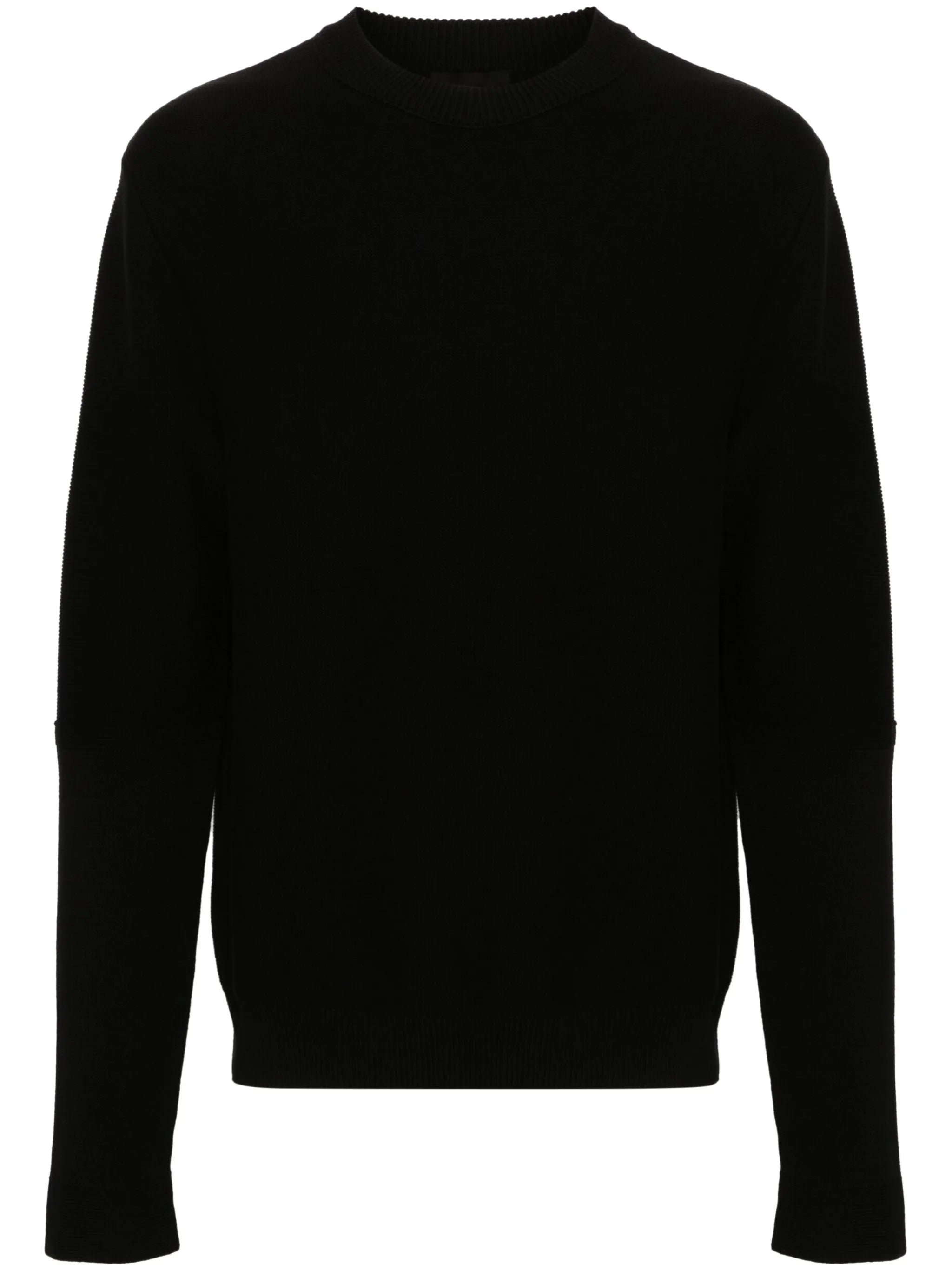 logo-patch cotton jumper