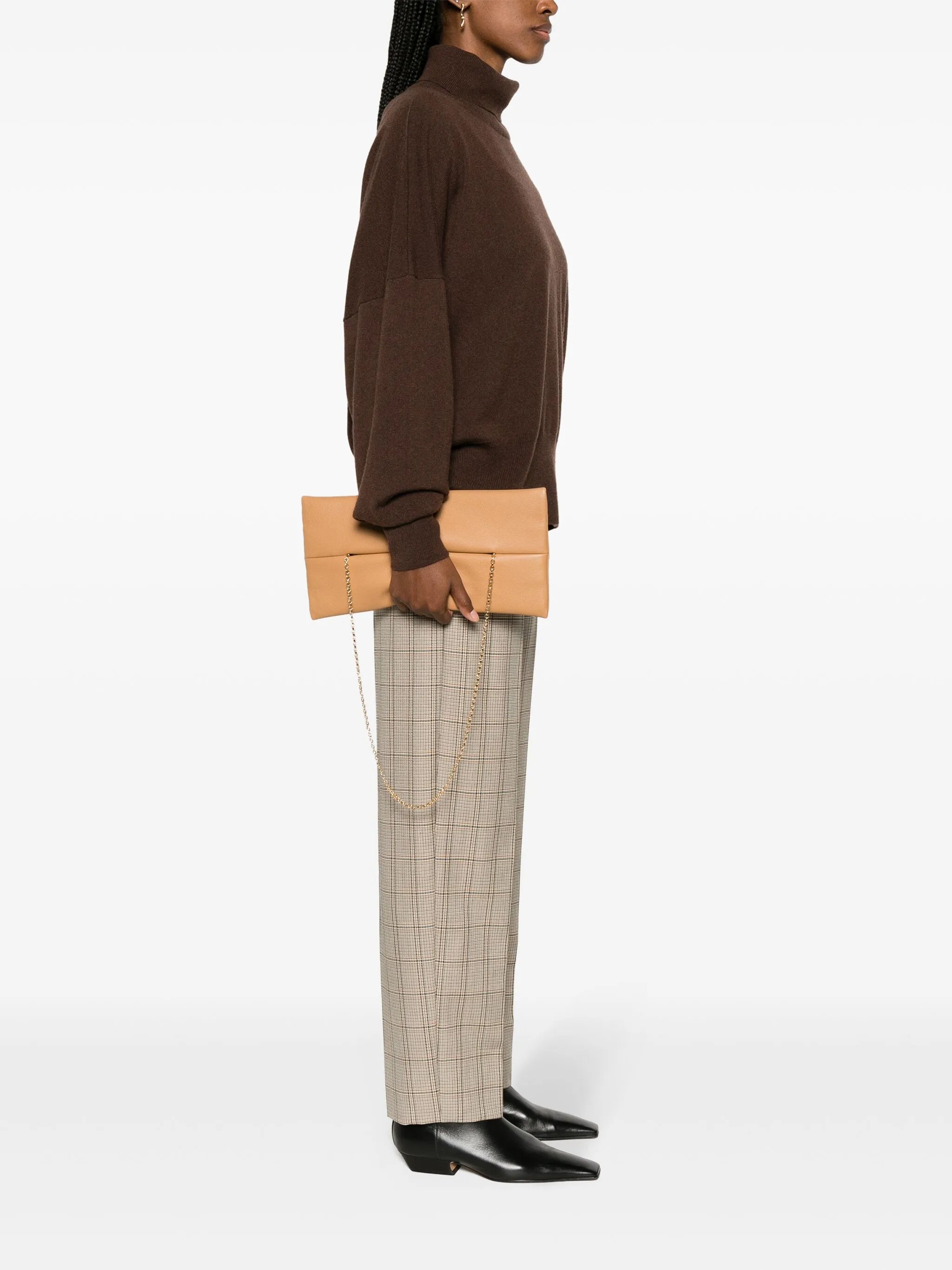 Anvil leather shoulder bag